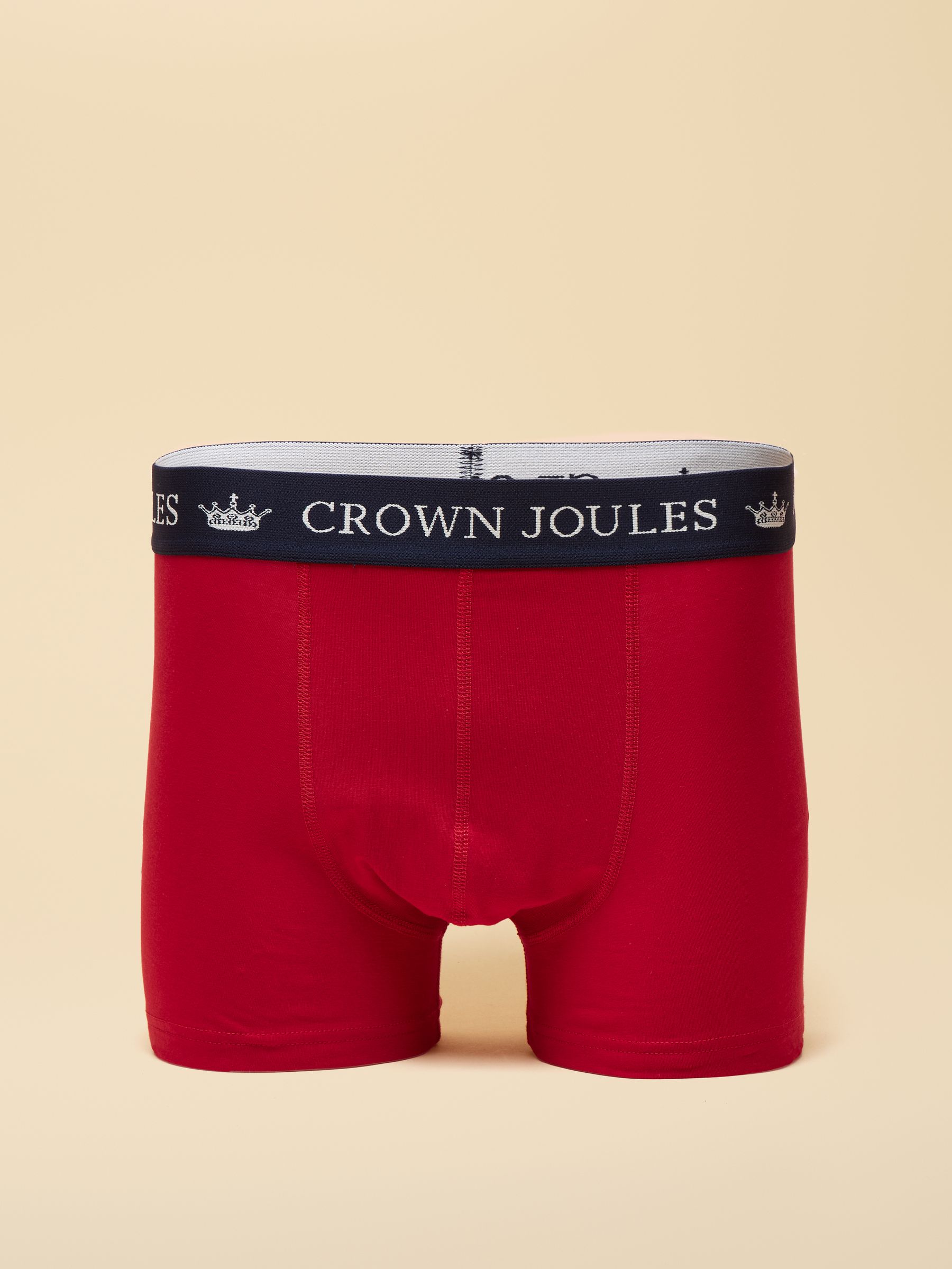 Crown Joules Green & Orange Cotton Jersey Boxer Shorts - 3 Pack - Image 2 of 4