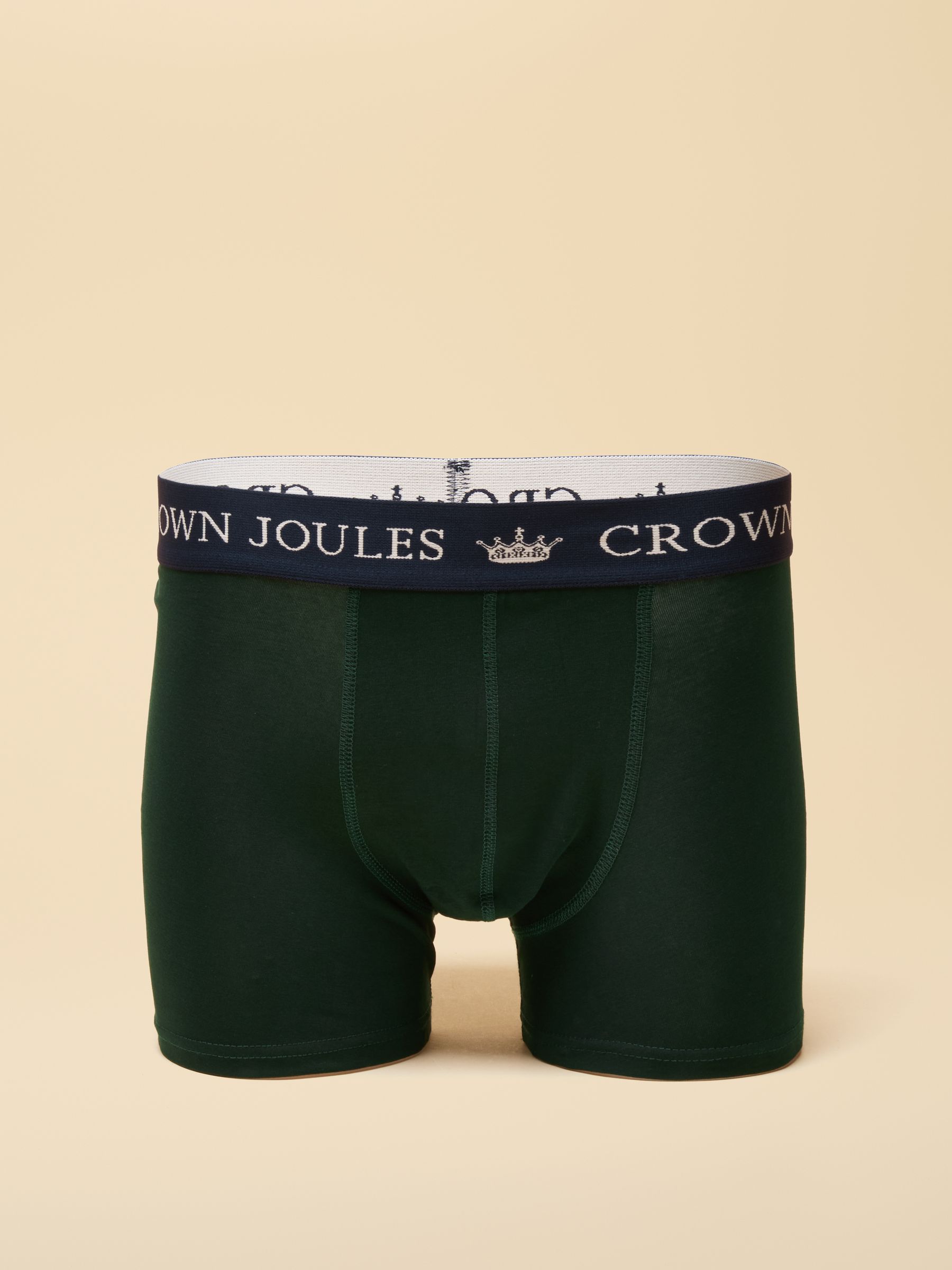 Crown Joules Blue & Green Cotton Jersey Boxer Shorts - 5 Pack - Image 3 of 6