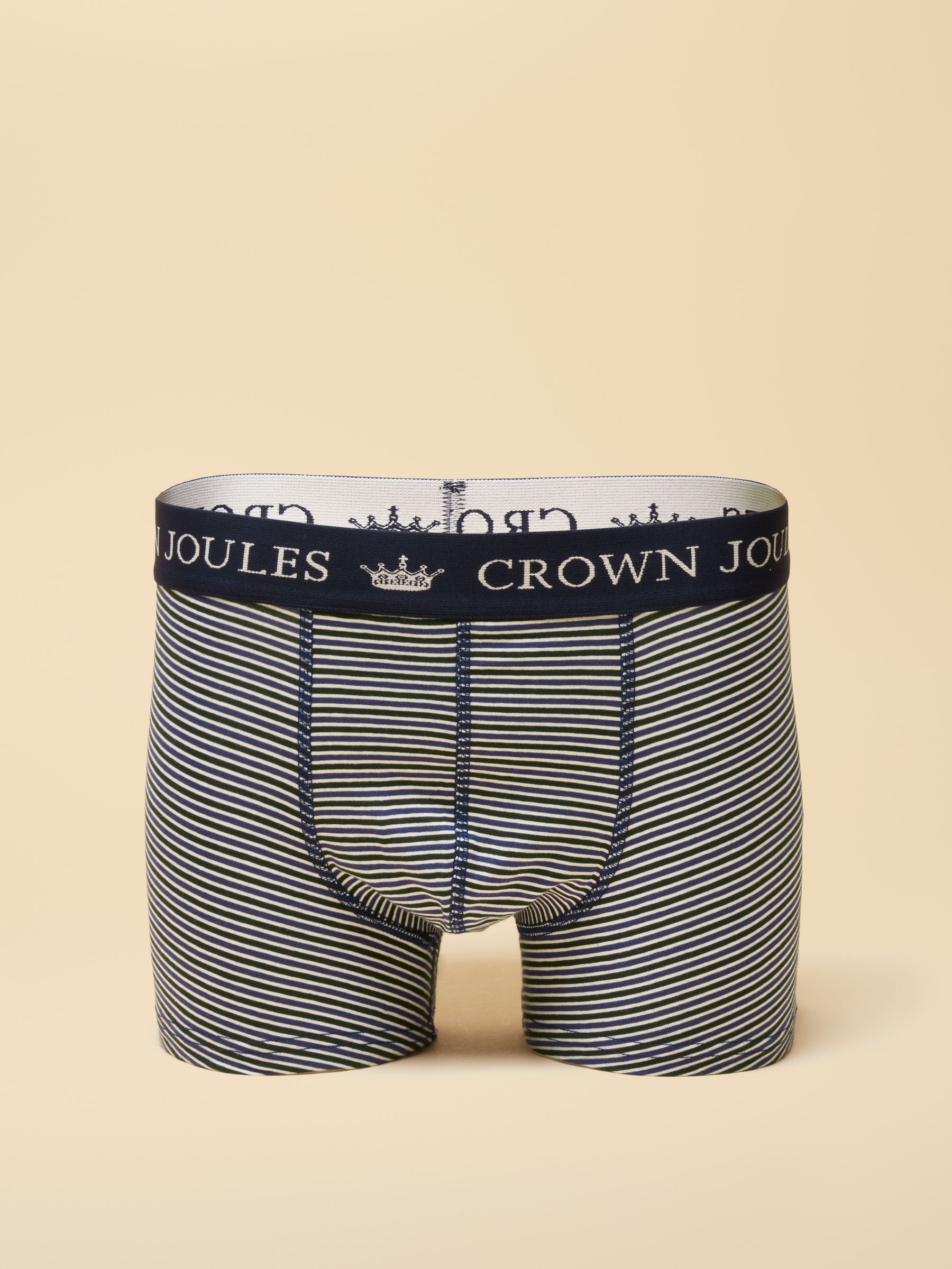 Crown Joules Blue & Green Cotton Jersey Boxer Shorts - 5 Pack - Image 4 of 6