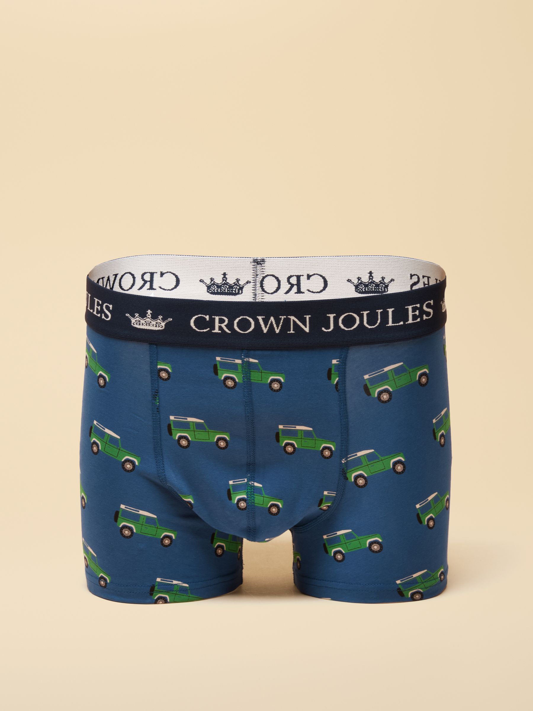 Crown Joules Blue & Green Cotton Jersey Boxer Shorts - 5 Pack - Image 6 of 6 Crown Joules Blue & Green Cotton Jersey Boxer Shorts - 5 Pack - Image 6 of 6