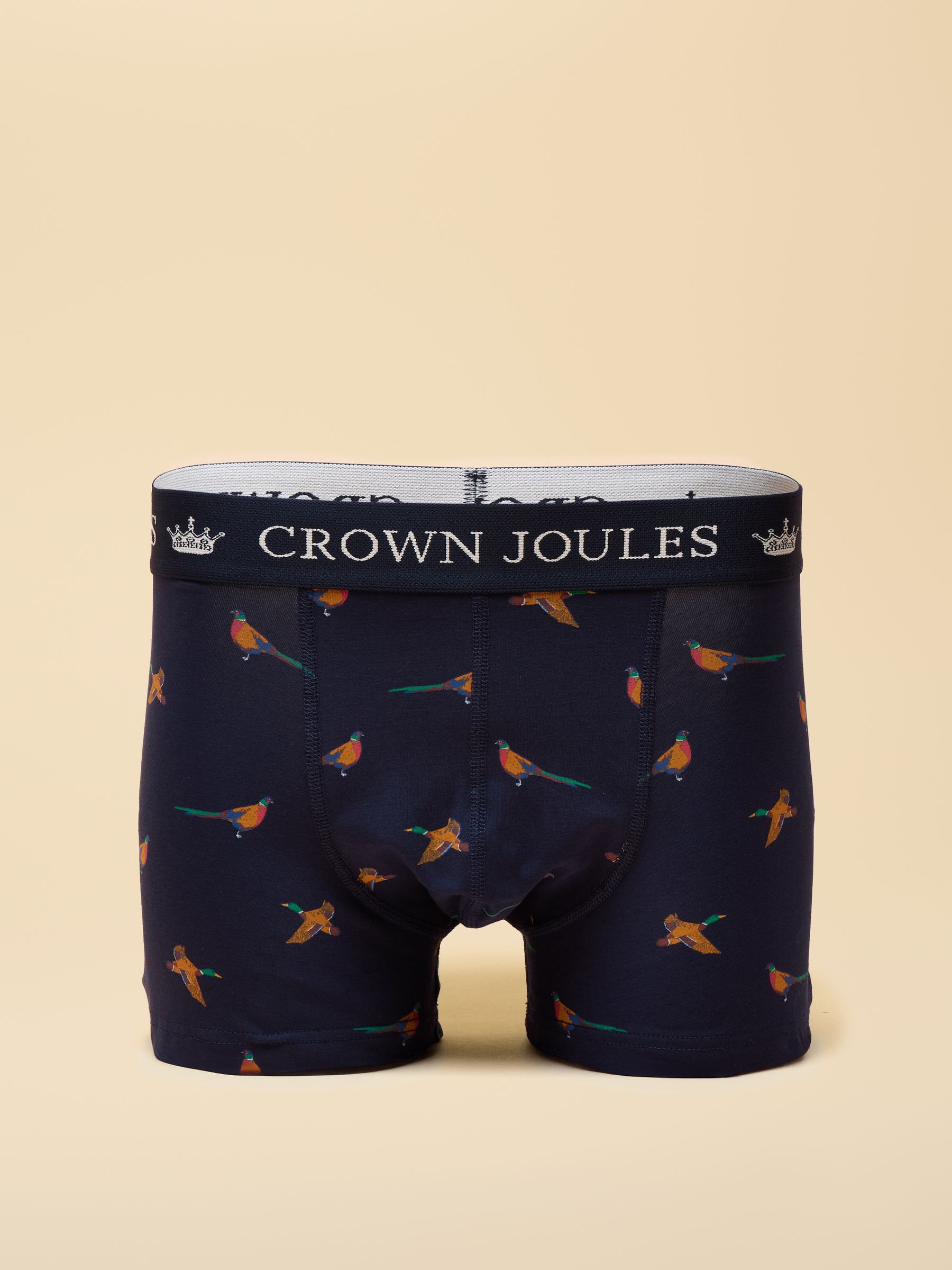 Crown Joules Navy & Burgundy Cotton Jersey Boxer Shorts - 5 Pack - Image 6 of 6