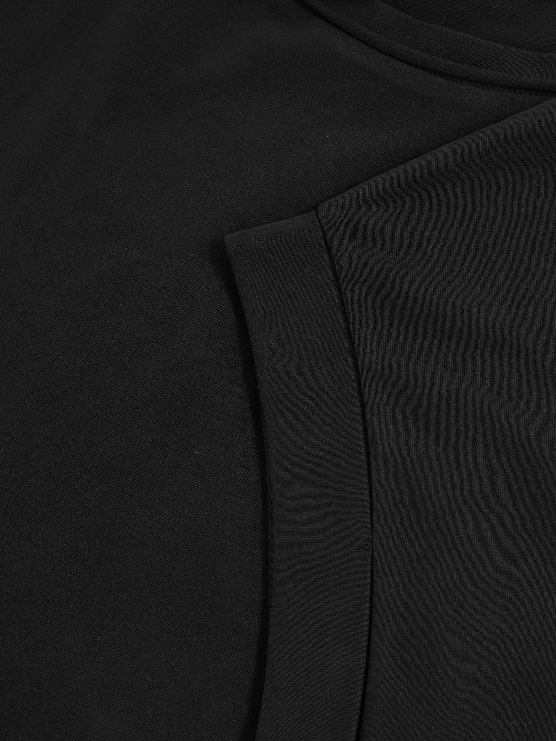 Brushed-Cotton Crew-Neck T-Shirt in Black - Image 7 of 7