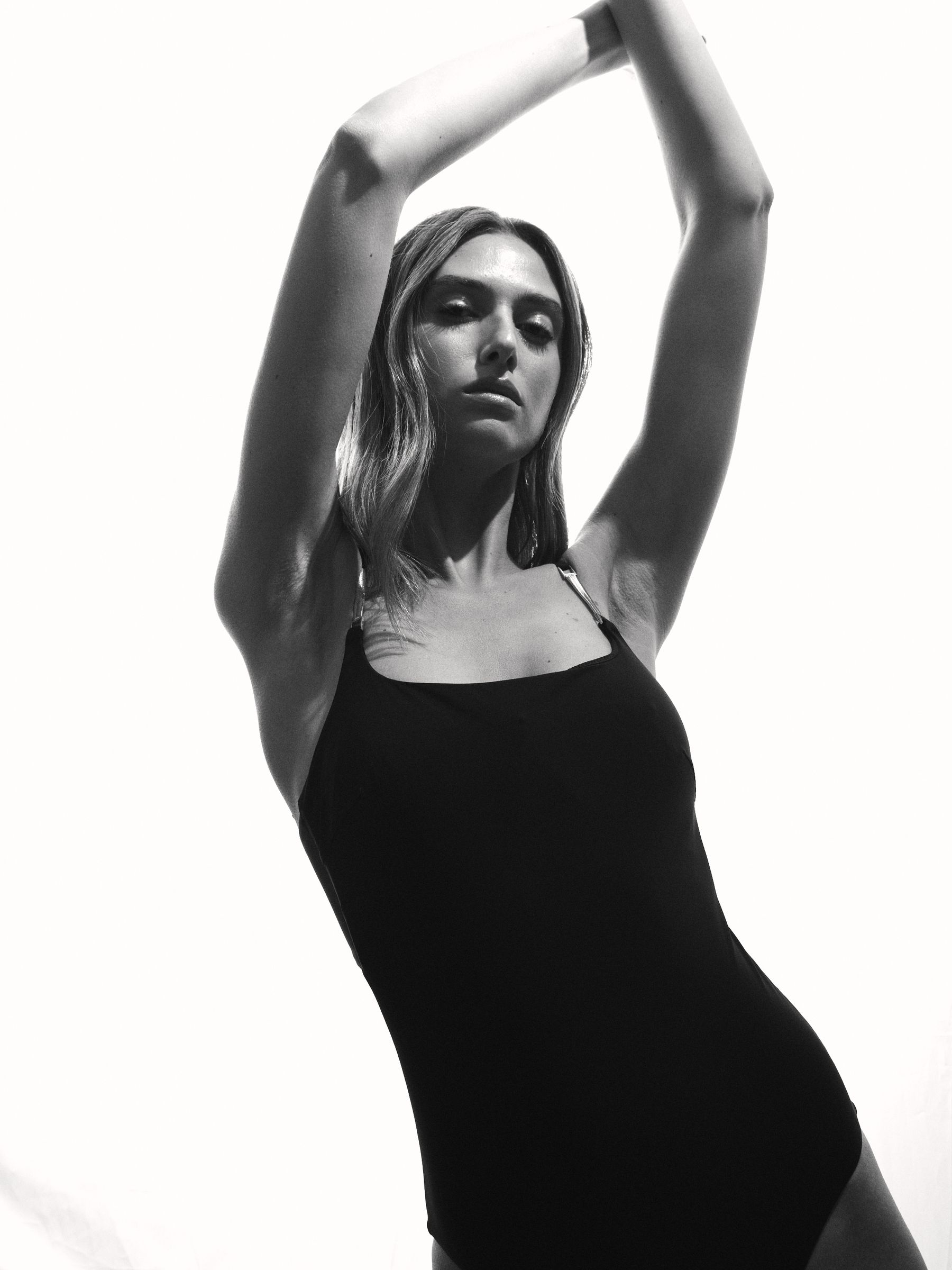 Hardware-Strap Cut-Out Swimsuit in Black - Image 5 of 6