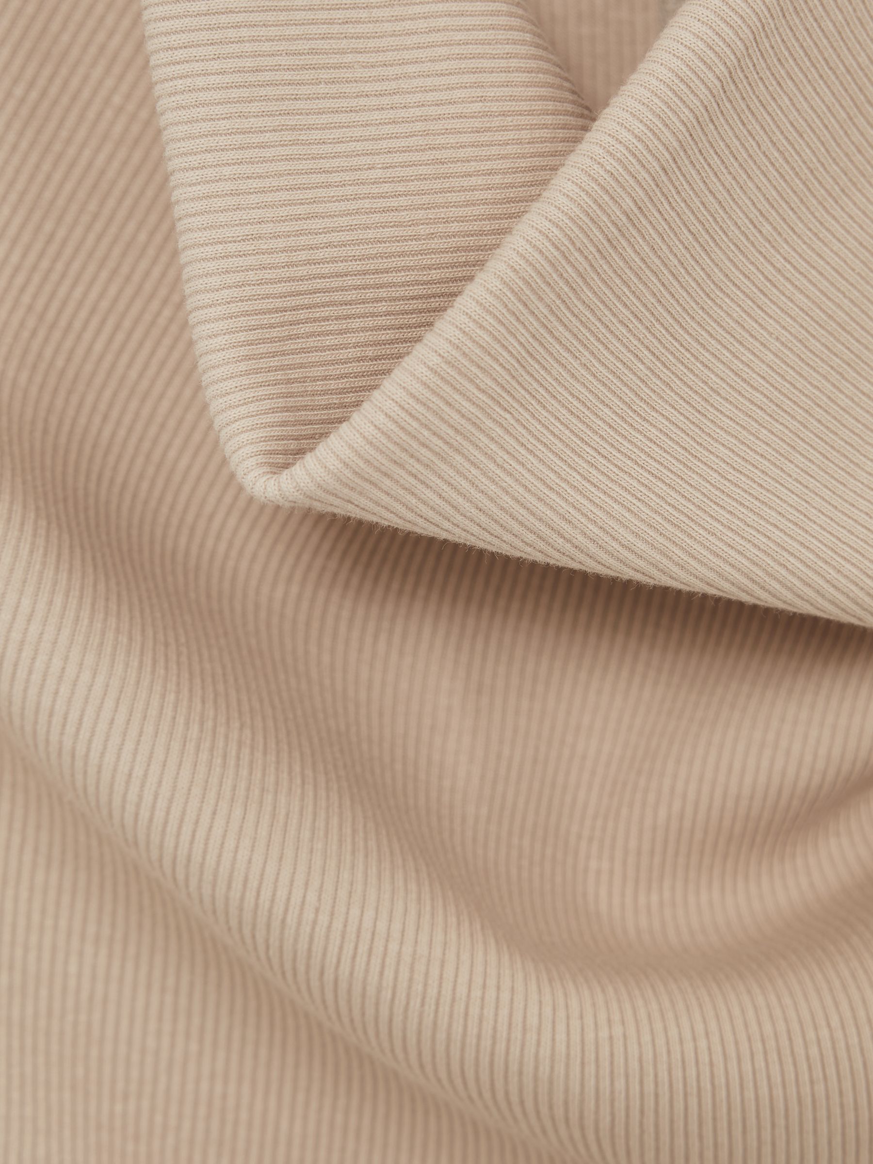 Ribbed Cowl-Neck Vest in Camel - Image 6 of 6