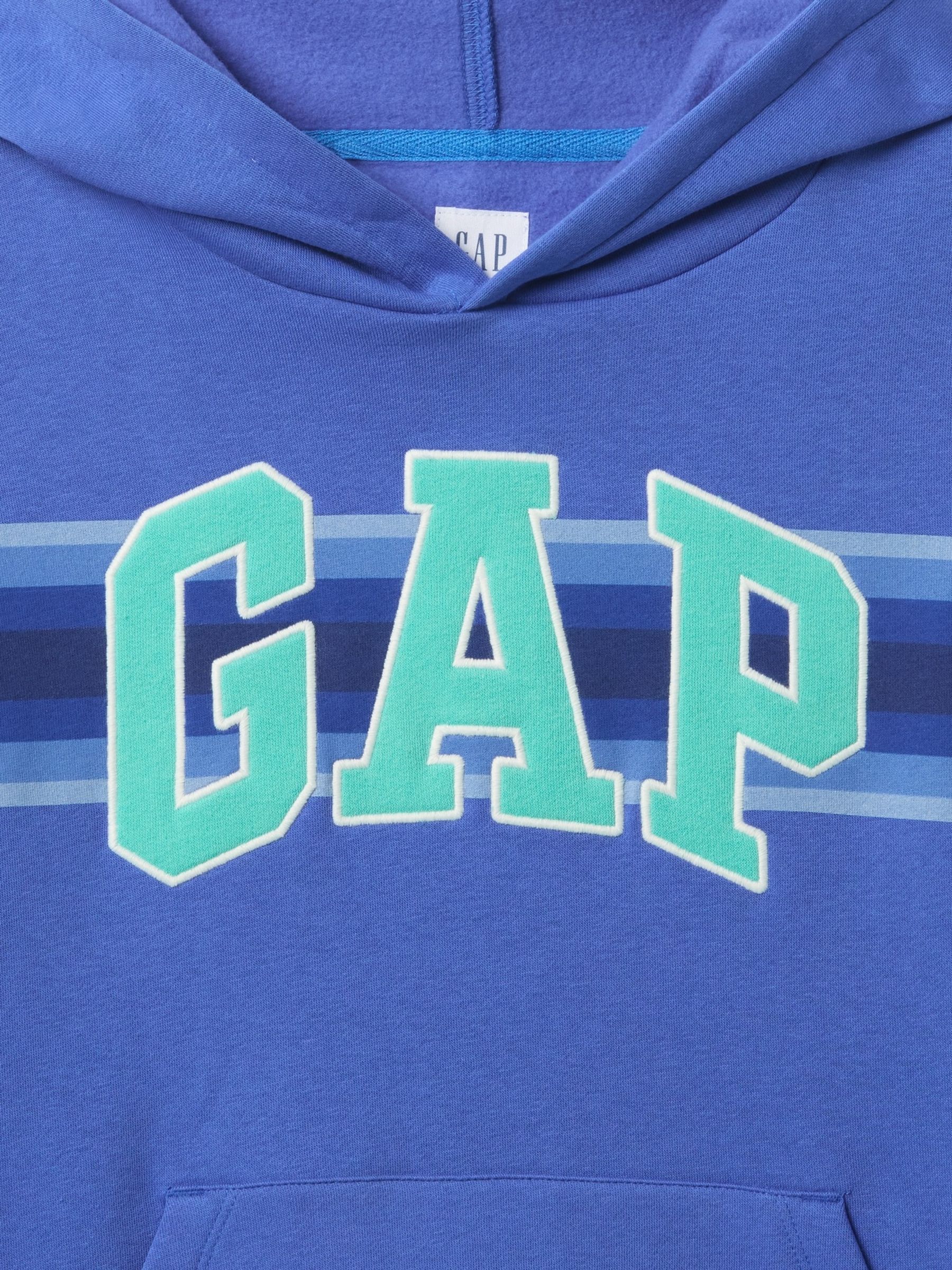 Blue Pullover Vintage Logo Hoodie (4-13yrs) - Image 3 of 3