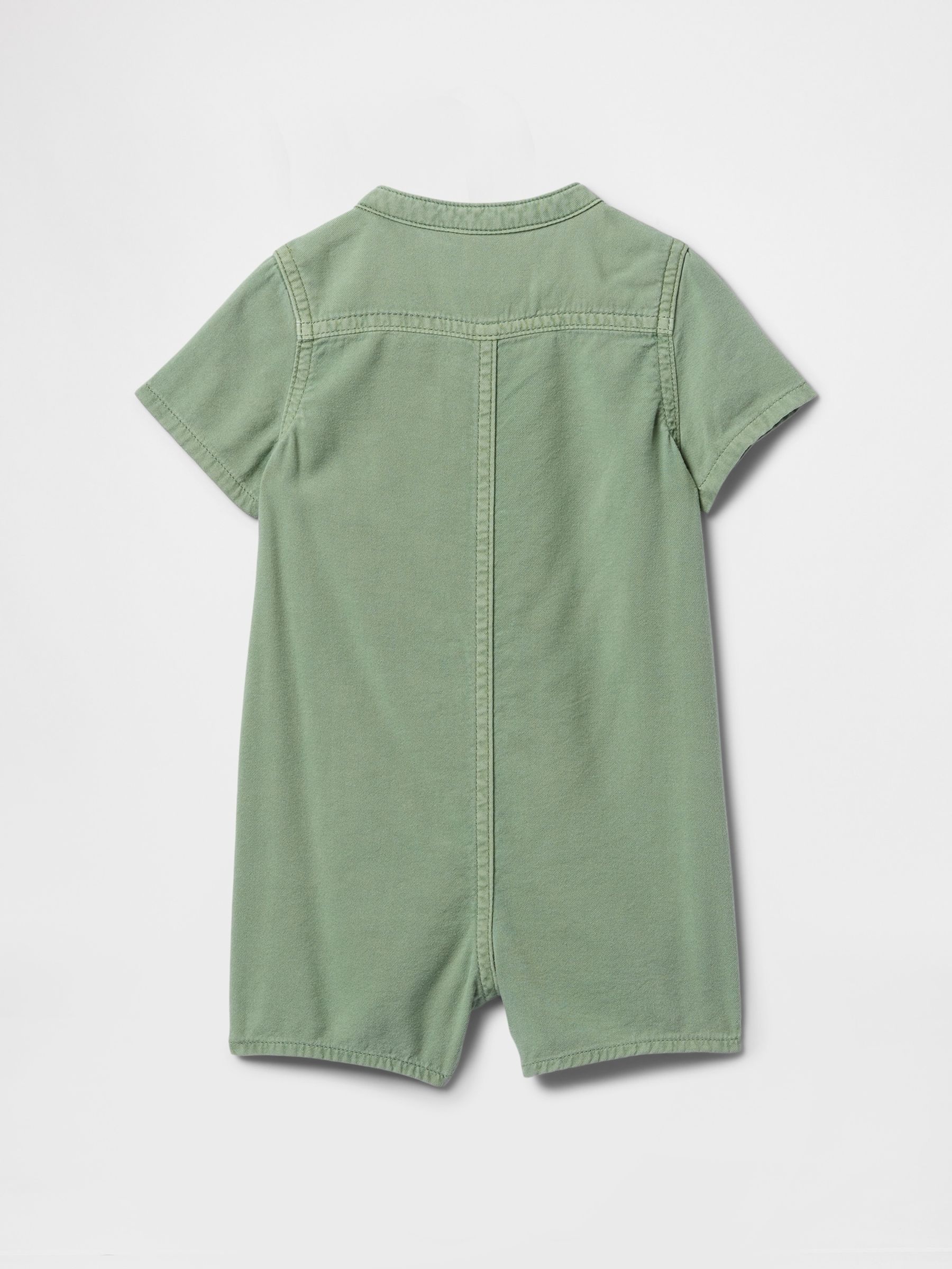 Green Pocket Romper (Newborn-24mths) - Image 2 of 2