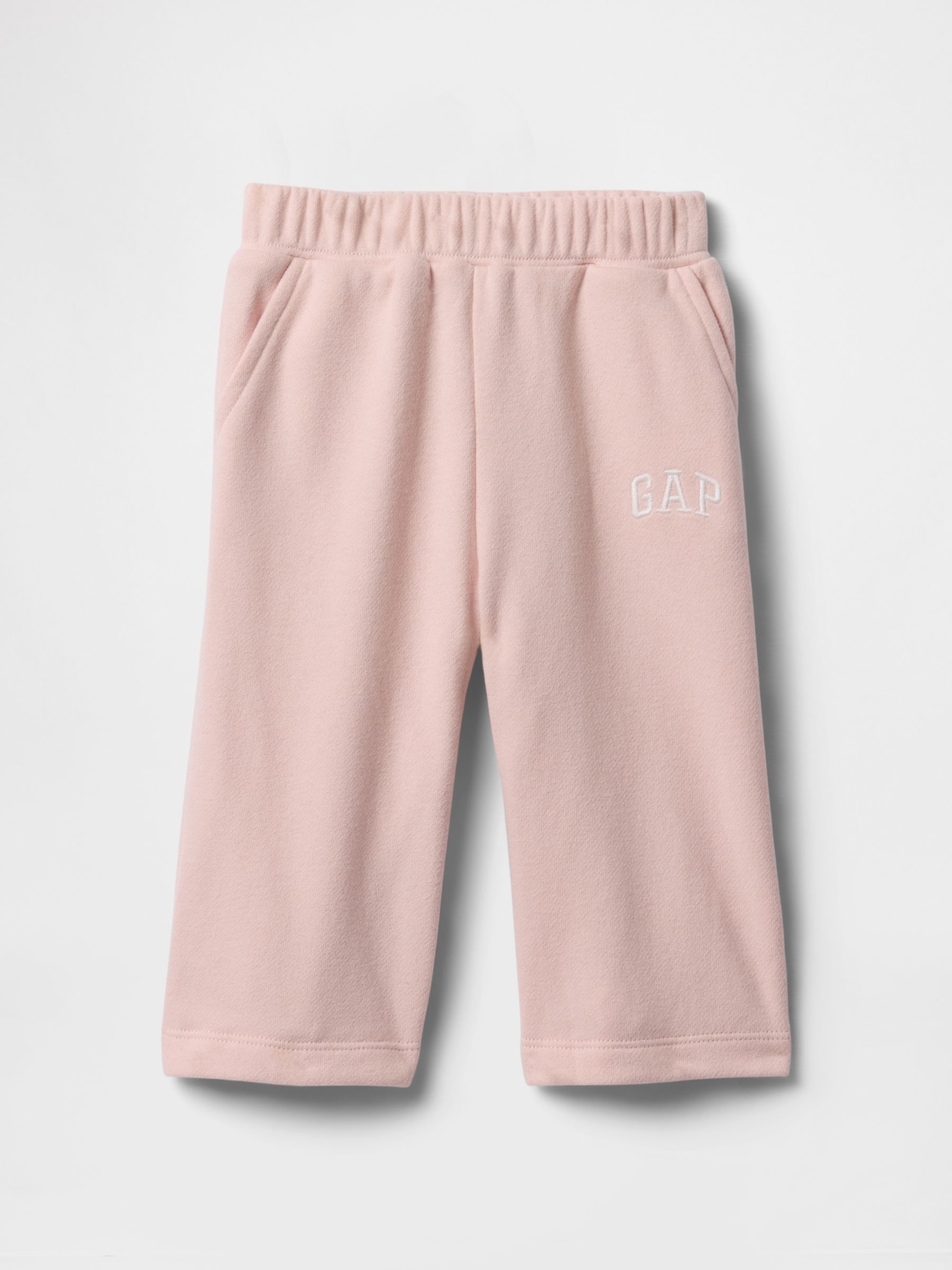 Pink Vintage Soft Pull On Wide-Leg Joggers (Newborn-24mths) - Image 1 of 2