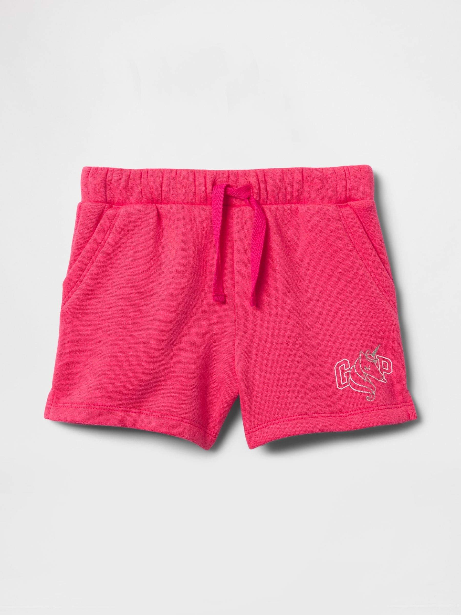 Pink Logo Pull On Shorts - Image 1 of 3