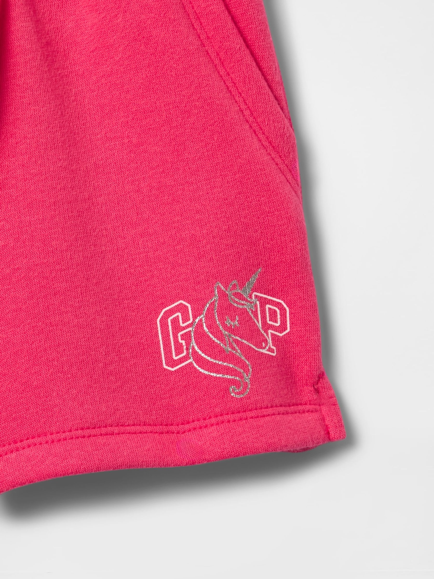 Pink Logo Pull On Shorts - Image 3 of 3