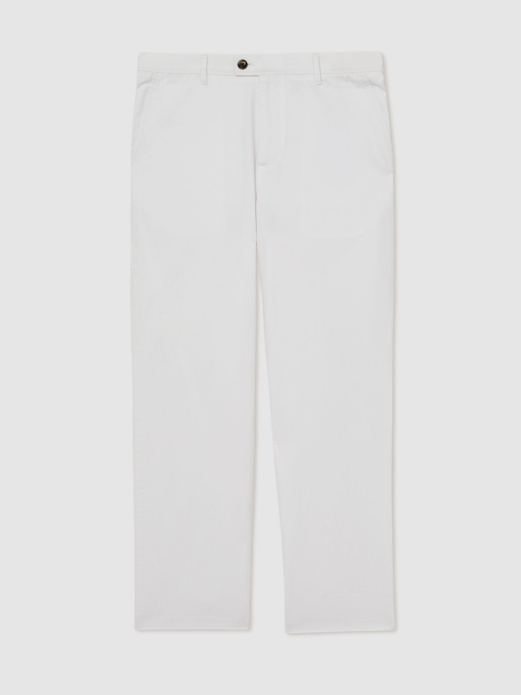 Cotton-Linen Relaxed-Fit Trousers in White - Image 2 of 6