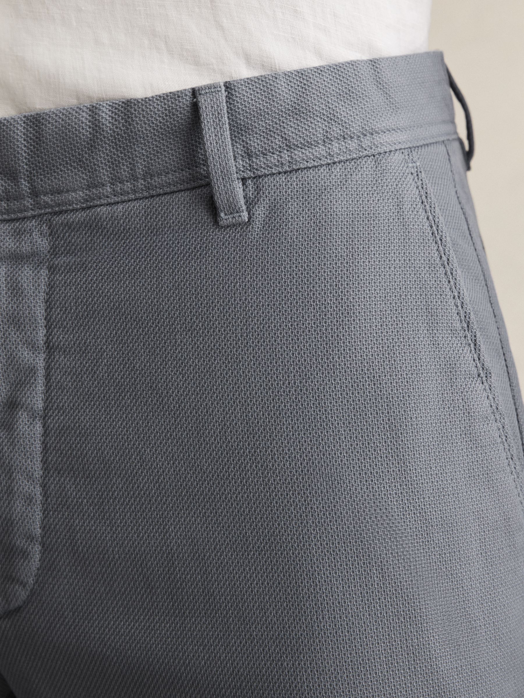 Cotton-Pique Slim-Fit Chinos in Airforce Blue - image 4