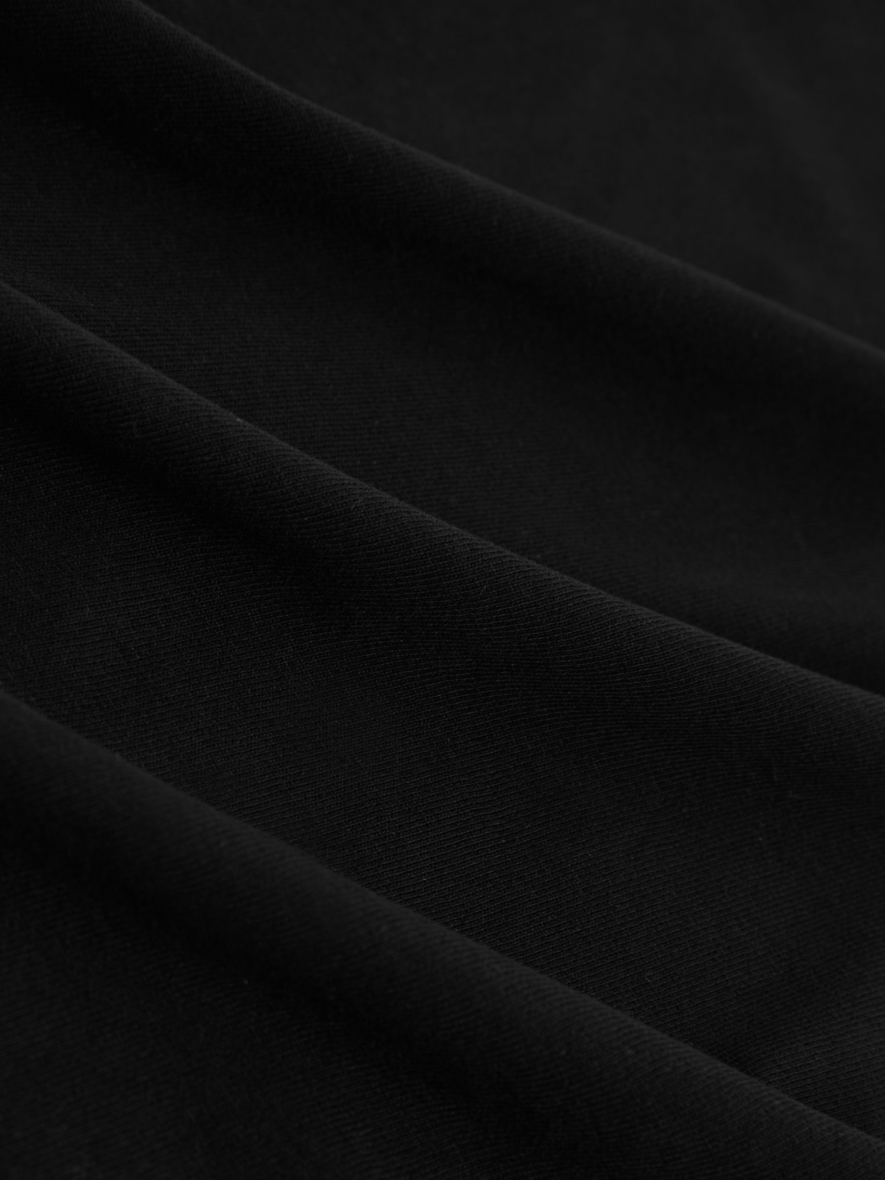 Brushed-Cotton V-Neck T-Shirt in Black - Image 6 of 6