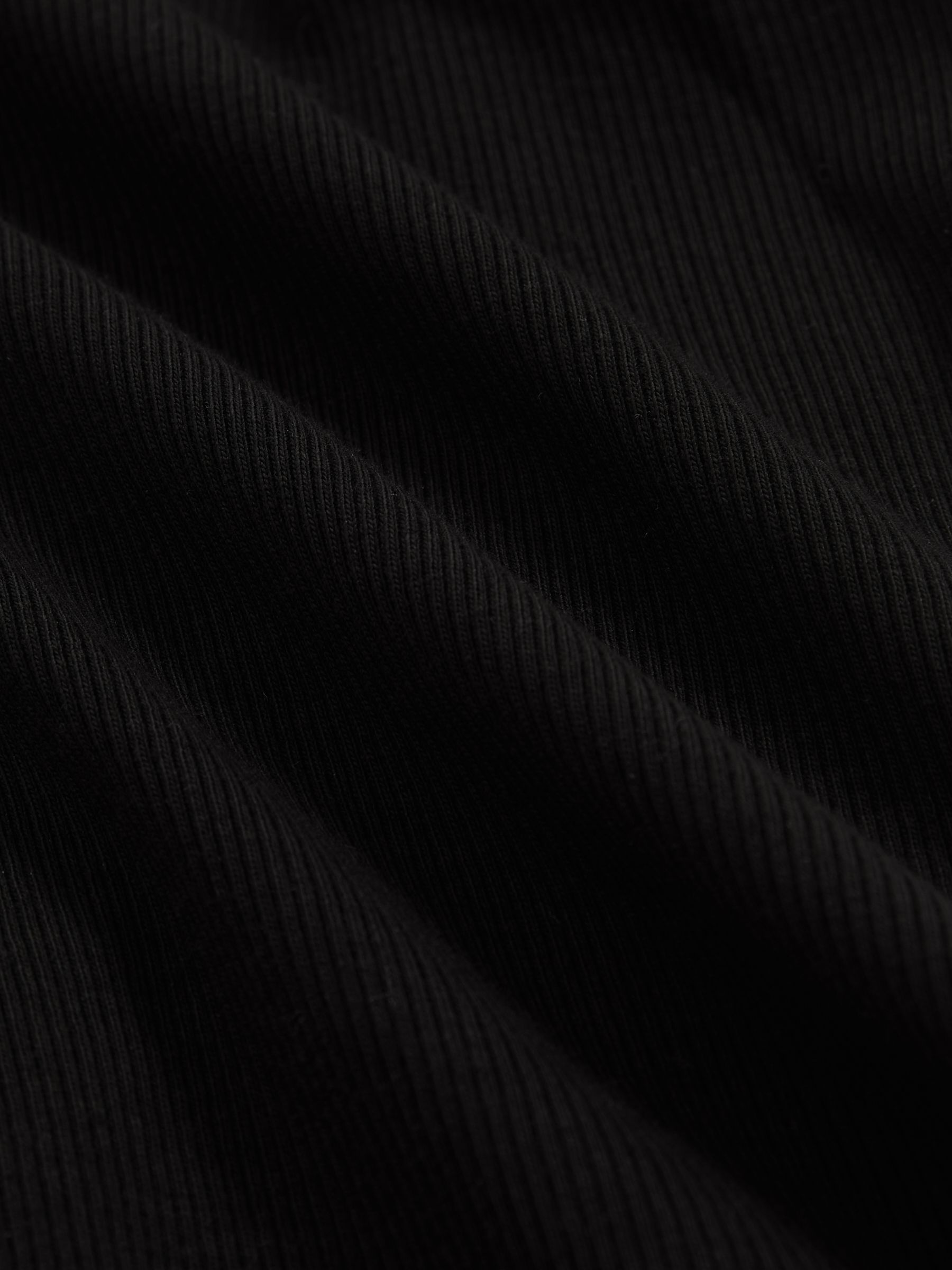 Stretch-Cotton Low-Back Vest in Black - Image 6 of 6