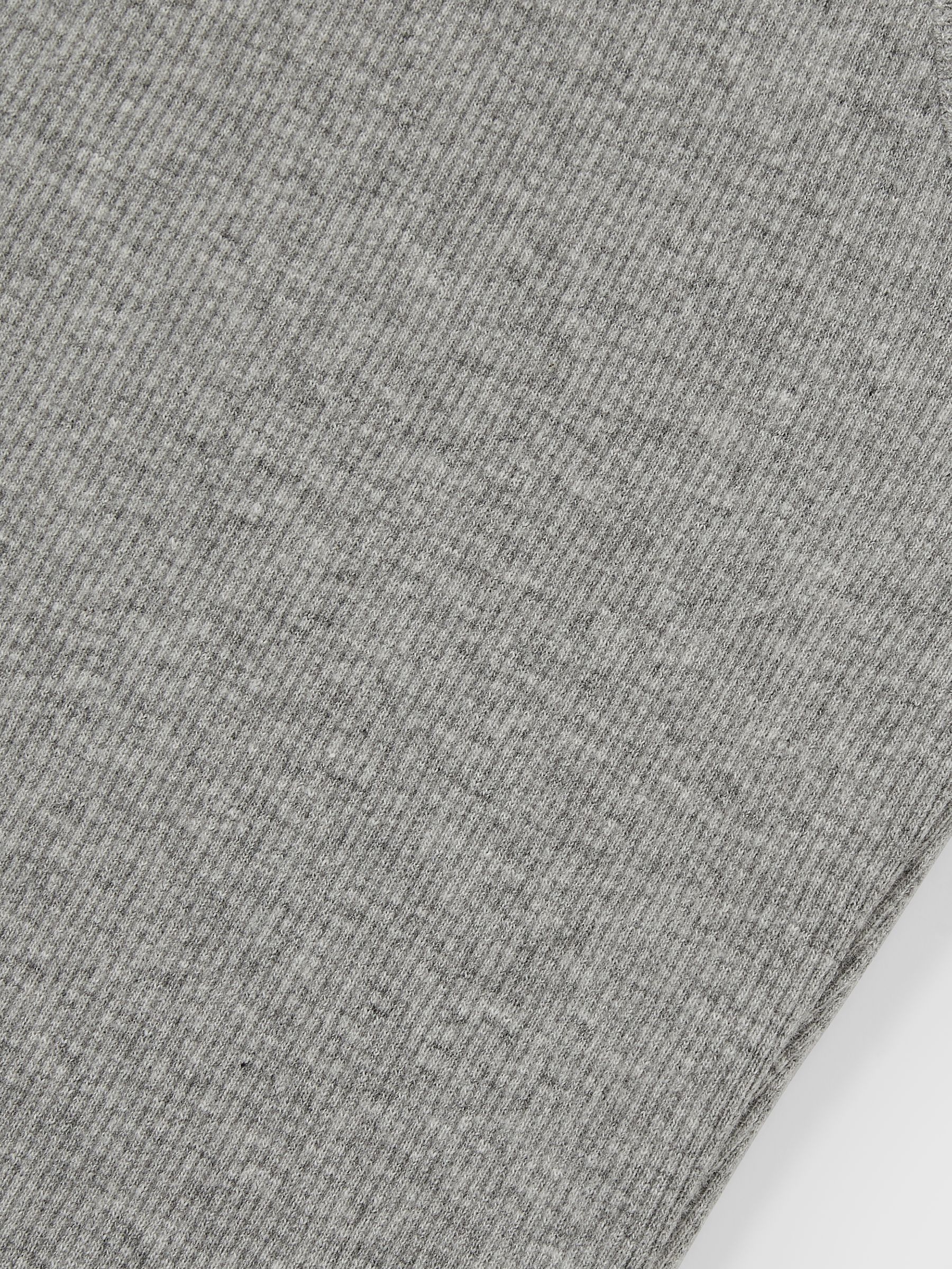Stretch-Cotton Low-Back Vest in Grey Marl - Image 6 of 6