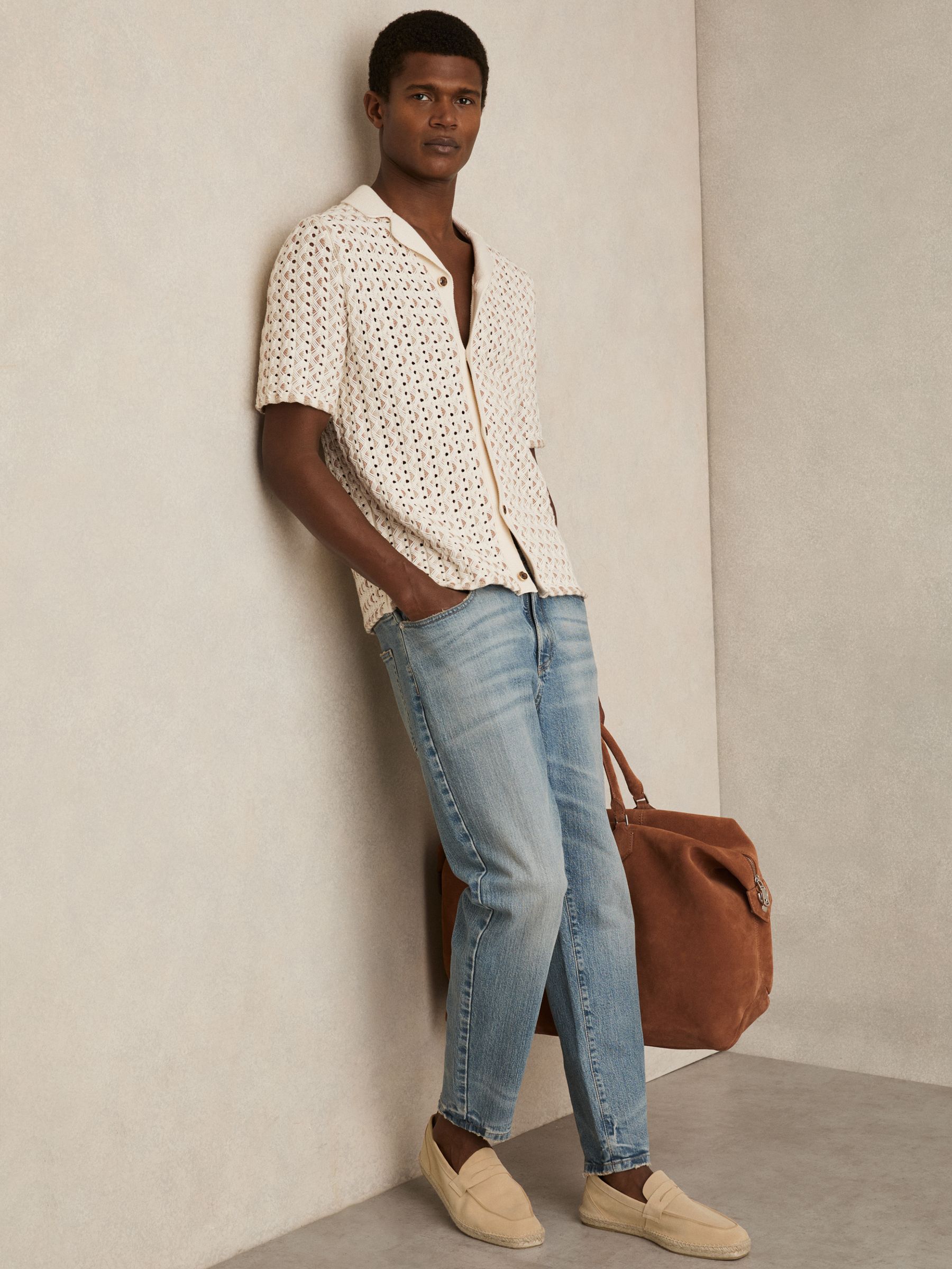 Suede Penny-Strap Espadrilles in Sand Yellow - Image 6 of 6