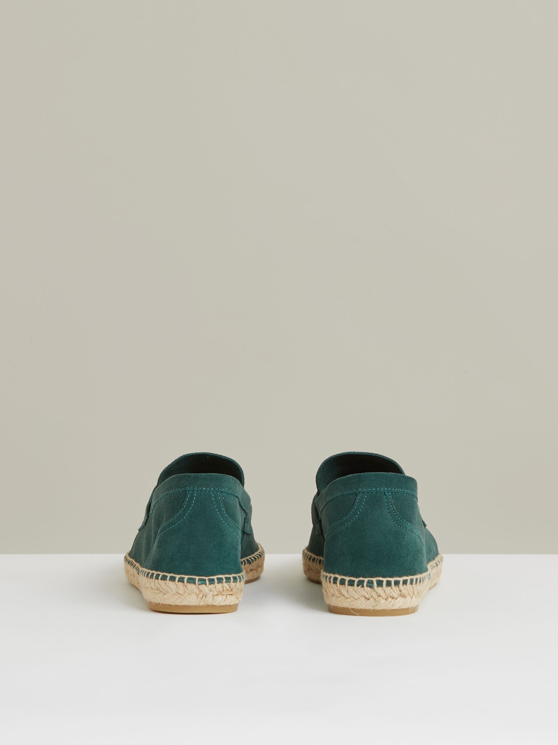 Suede Penny-Strap Espadrilles in Light Teal - Image 4 of 5