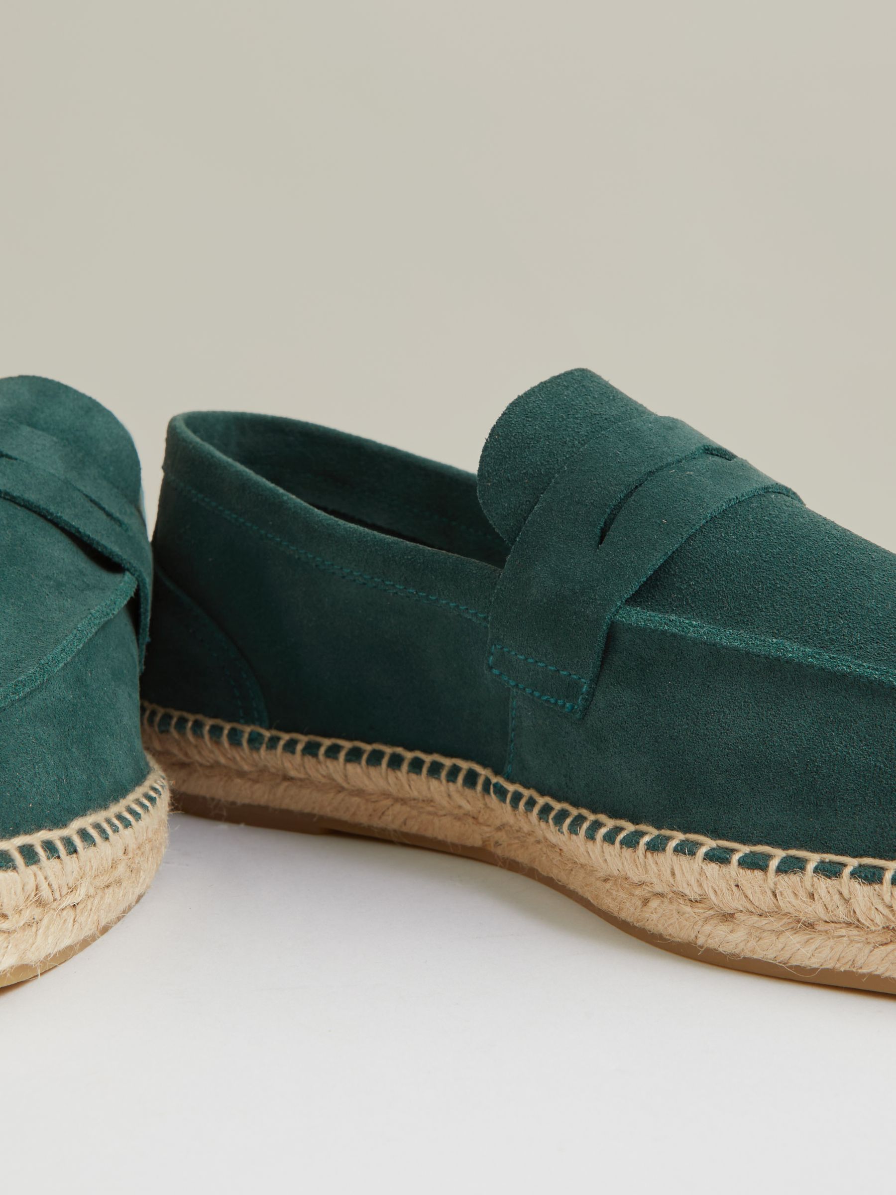 Suede Penny-Strap Espadrilles in Light Teal - Image 5 of 5