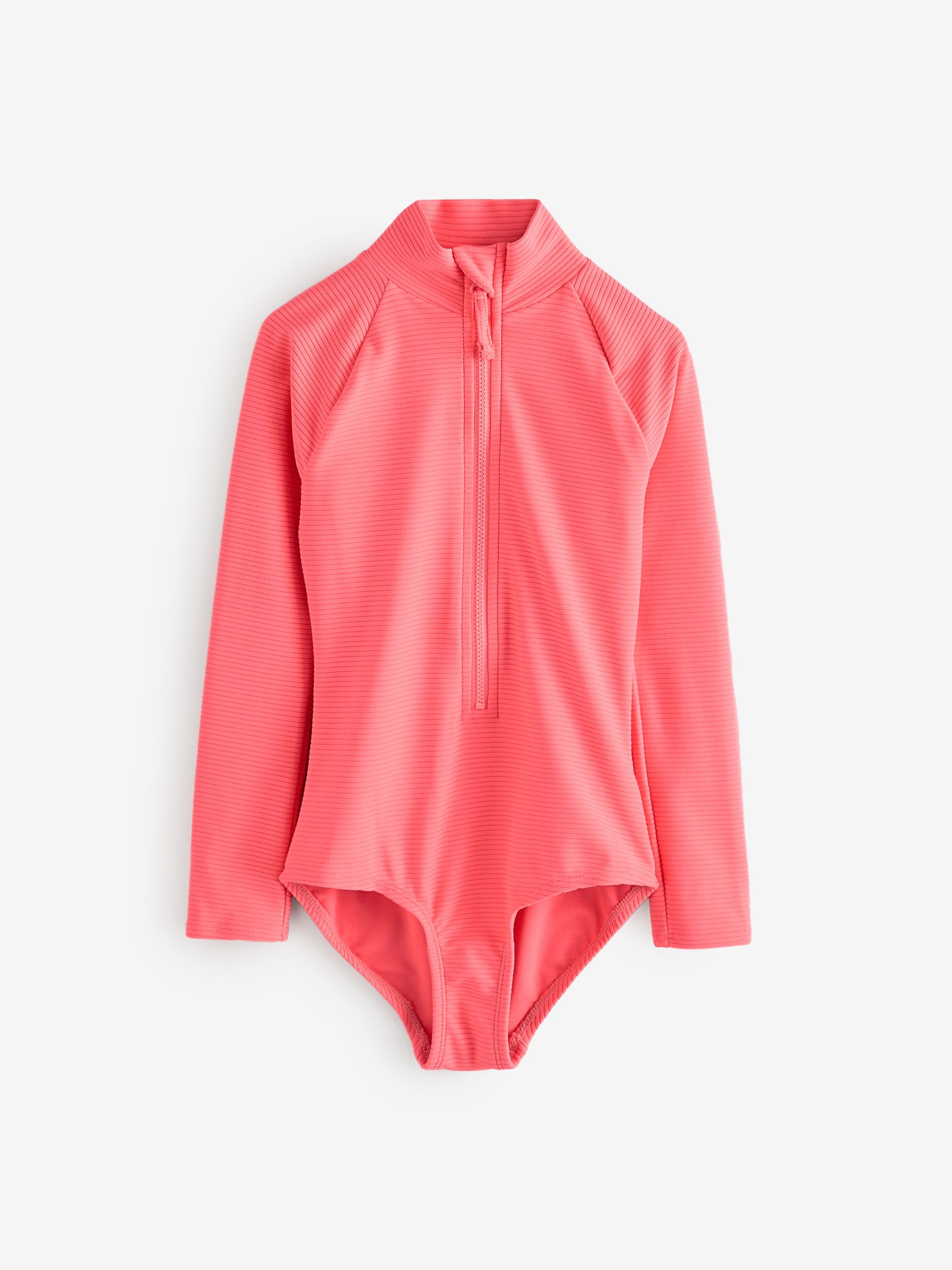 Coral Pink Rash Guard Swimsuit (4-13yrs) - Image 1 of 5