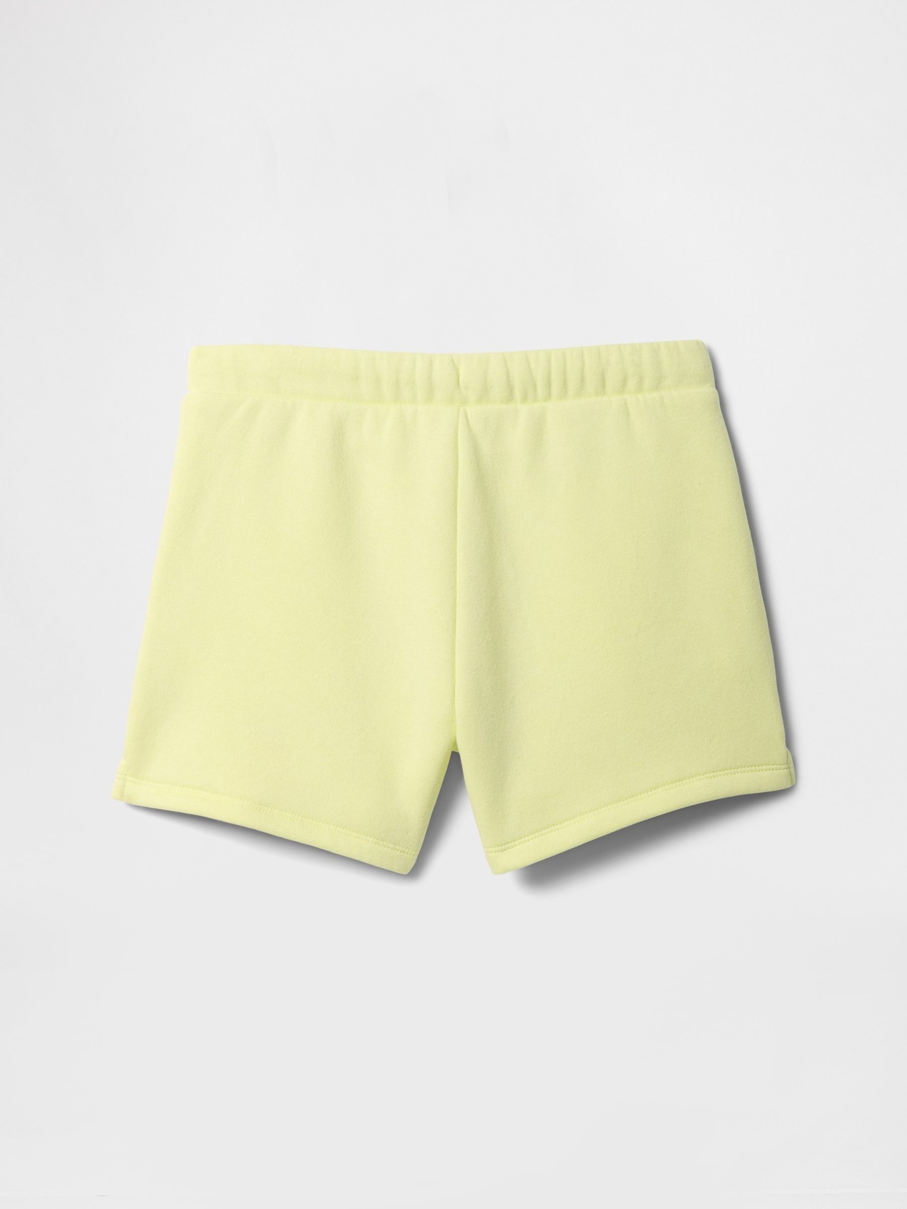 Yellow Fleece-Lined Pull On Shorts - Image 2 of 2