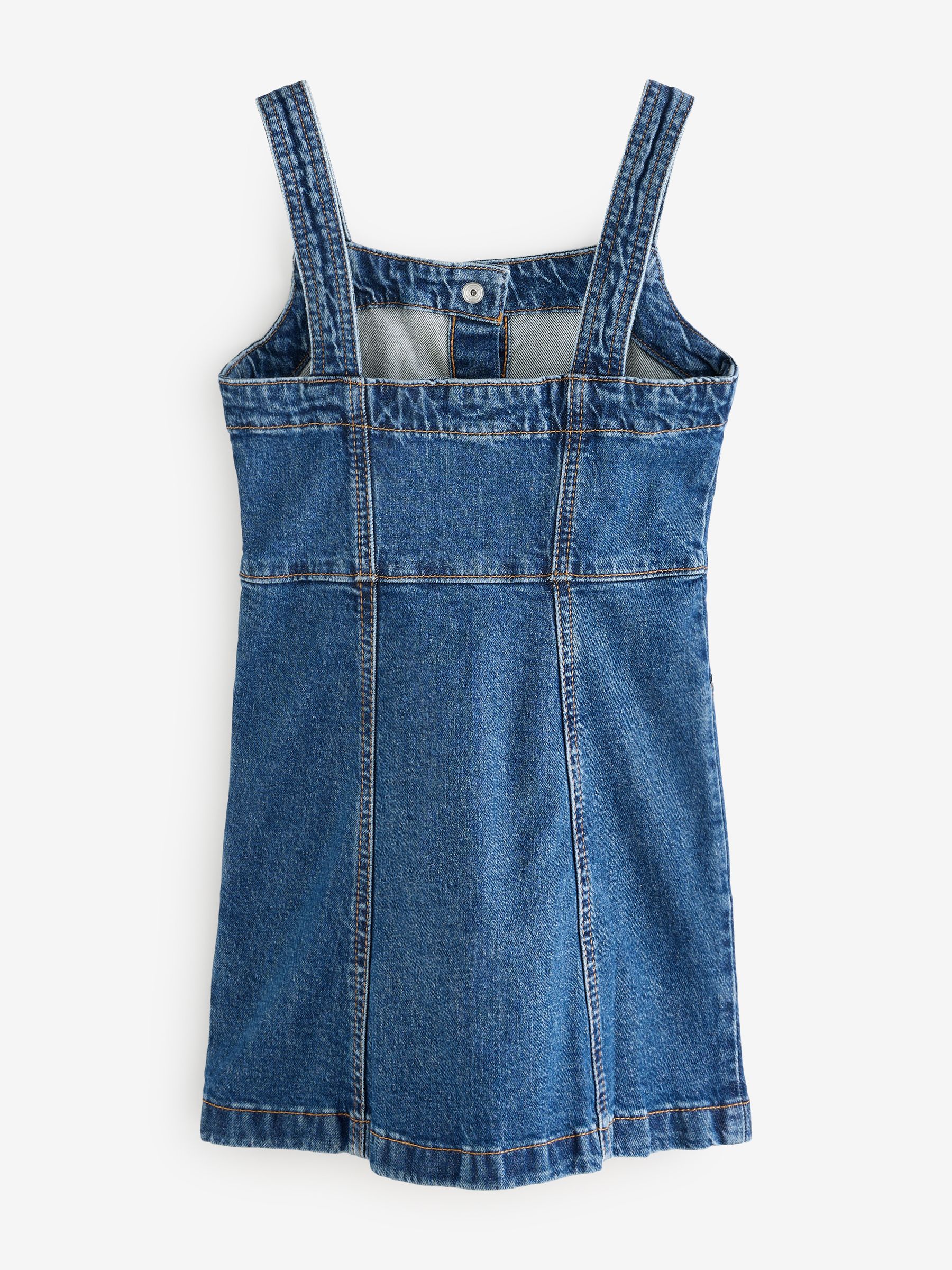 Blue Button Up Denim Dress (4-13yrs) - Image 2 of 4
