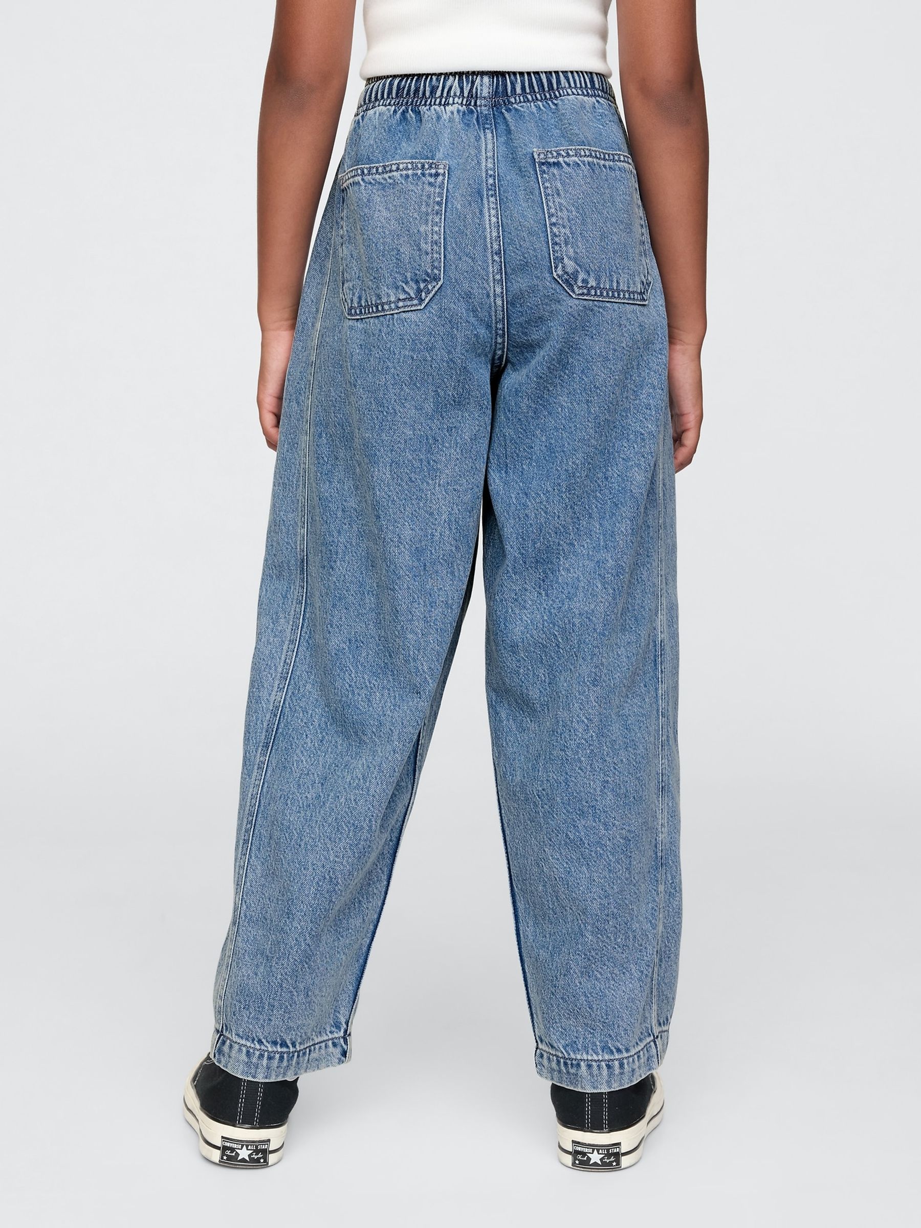 Blue High Waisted Ultrasoft Easy Horseshoe Jeans (4-13yrs) - Image 2 of 5