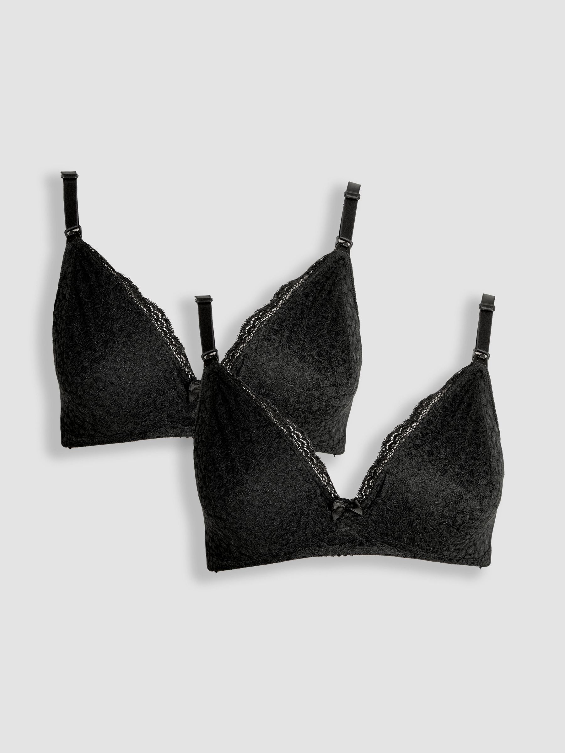 Black 2 Pack Lace Bras - Image 1 of 6