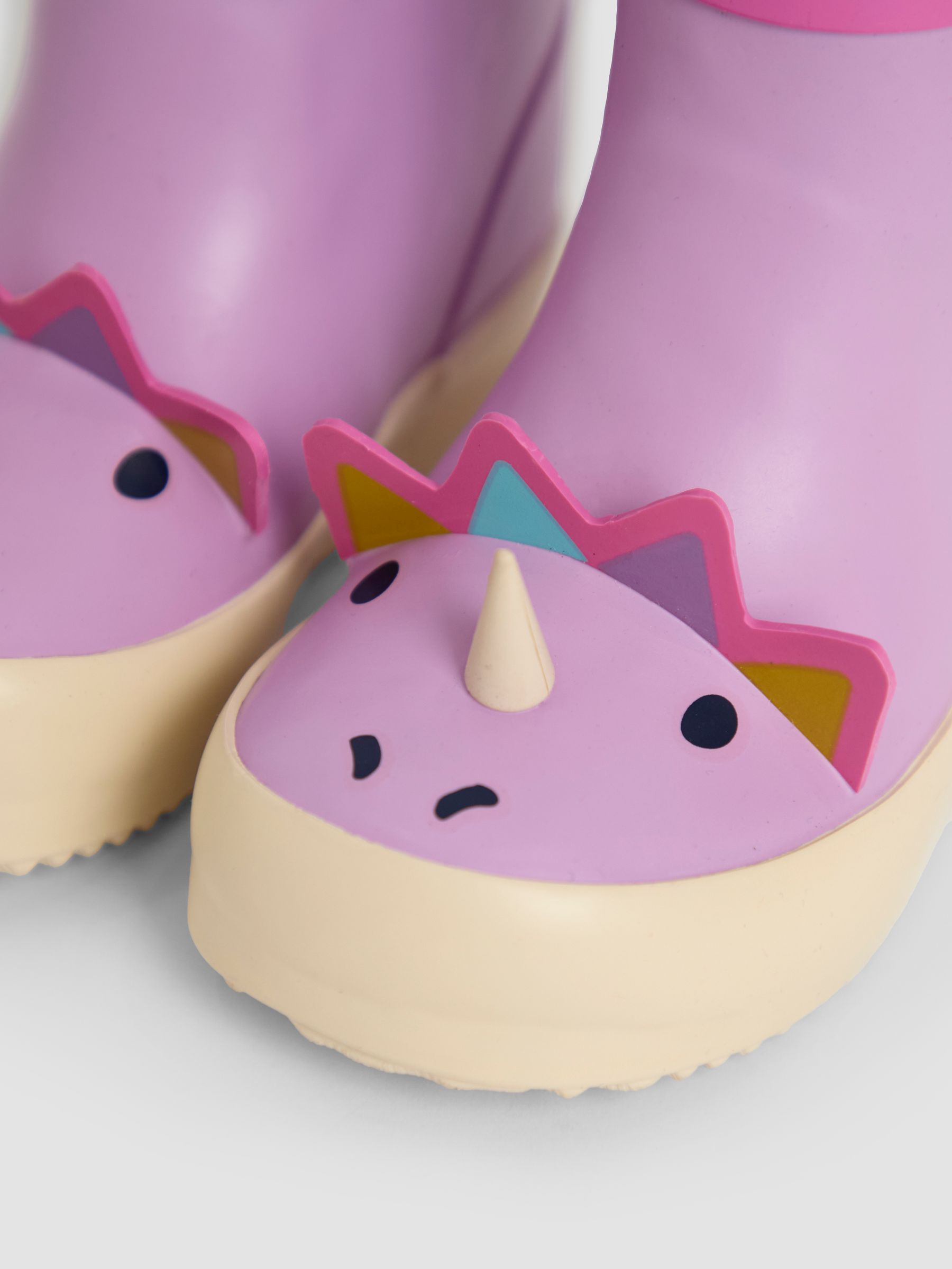 Lilac Cosy Lined Dino Ankle Wellies - Image 5 of 5
