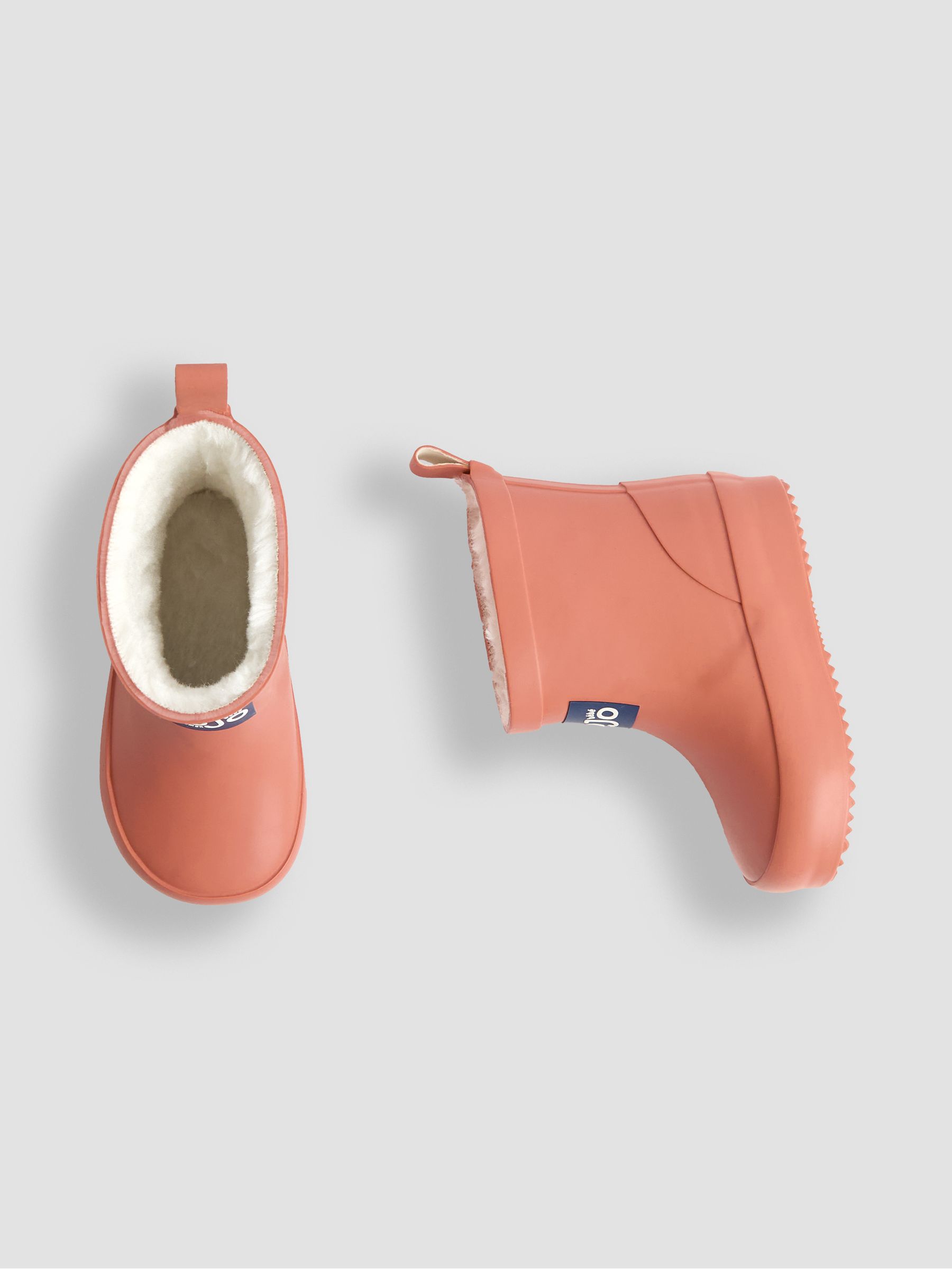Rust Short Cosy Lined  Wellie Boot - Image 5 of 6