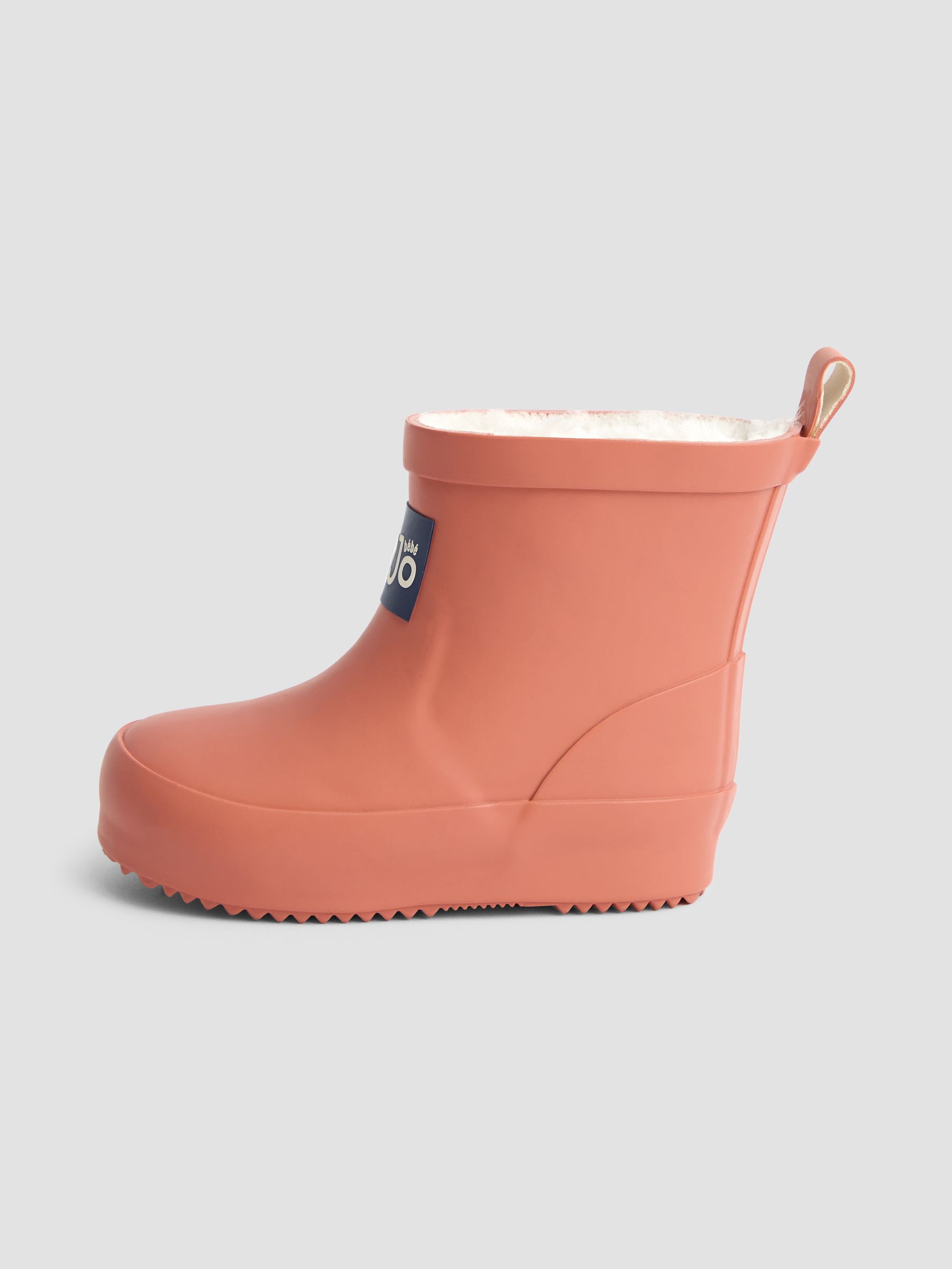 Rust Short Cosy Lined  Wellie Boot - Image 6 of 6