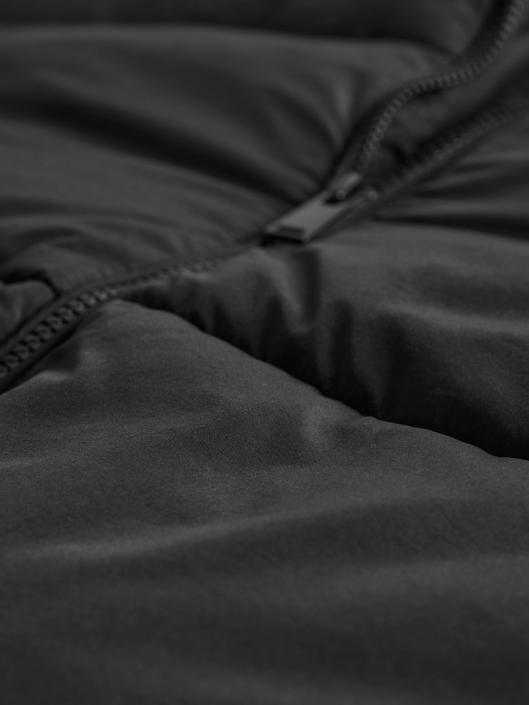 Black - Short Hooded Puffer Coat - Image 3 of 3