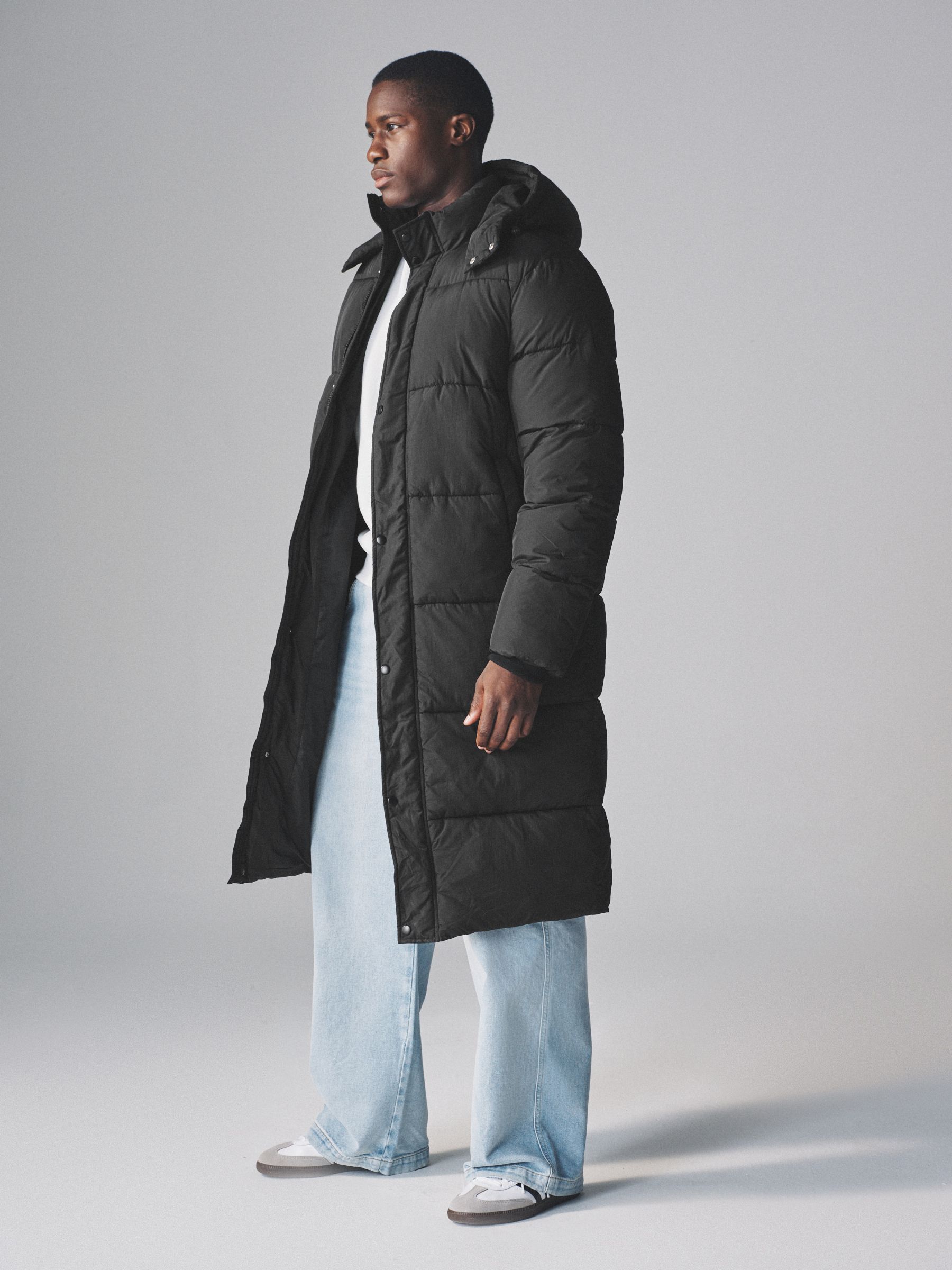 Long Hooded Puffer Coat - Image 5 of 10