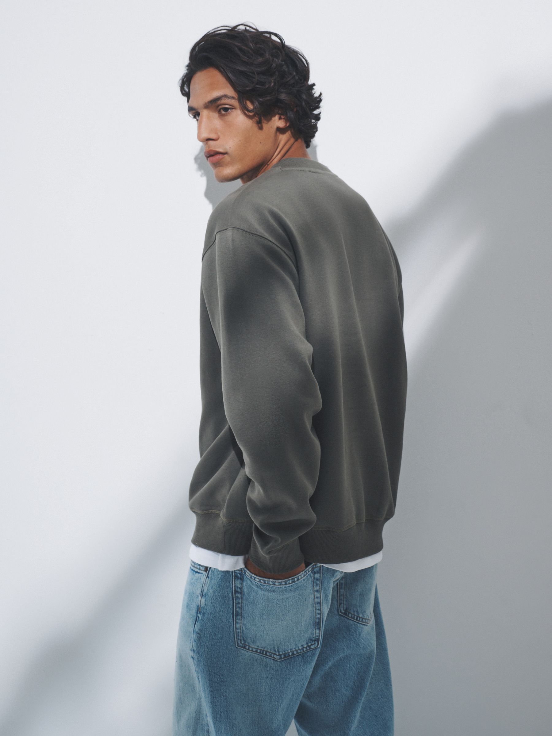 Black/Green - 3 Pack Crew Neck Sweatshirt - Image 3 of 13