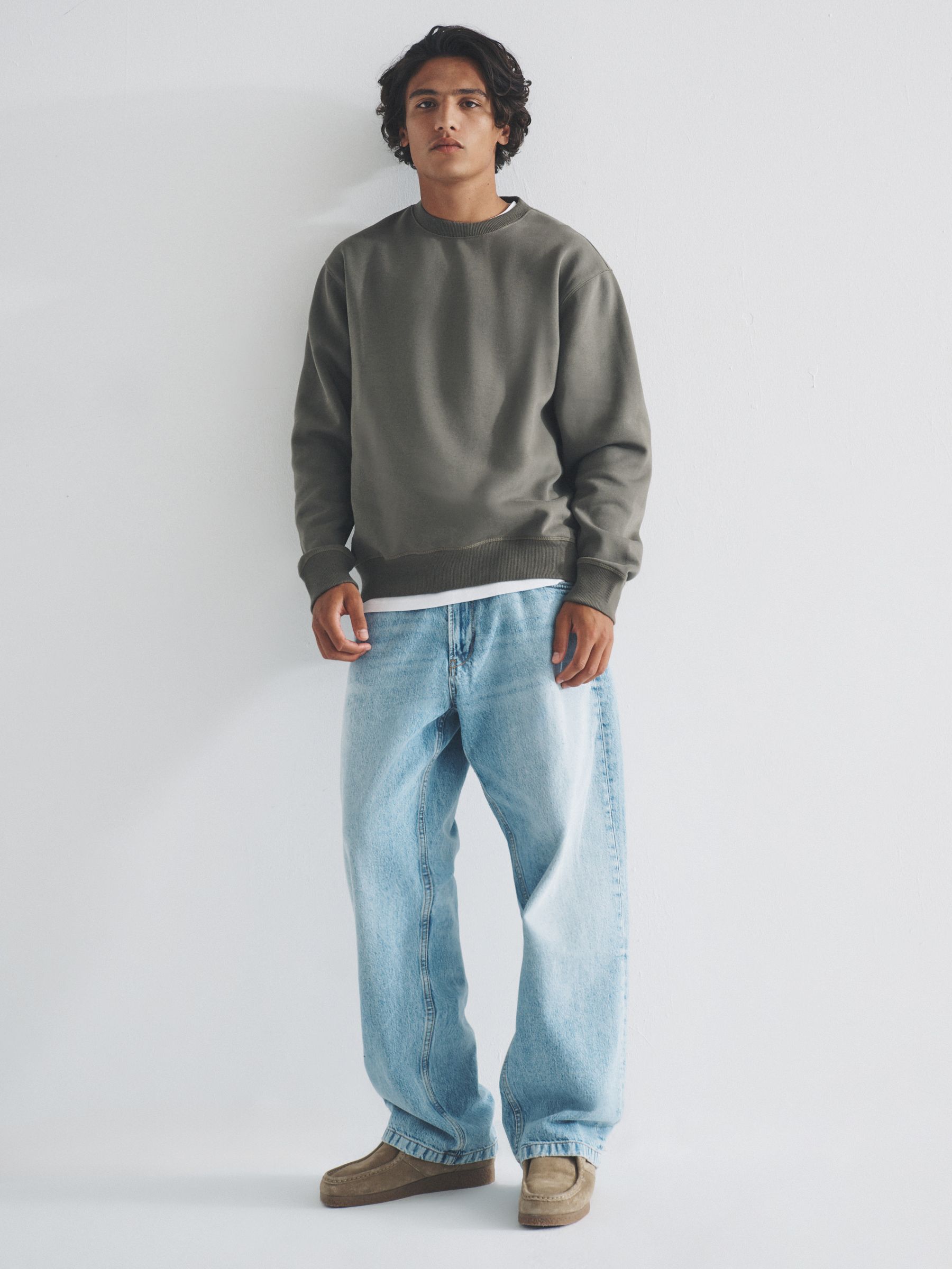 Black/Green - 3 Pack Crew Neck Sweatshirt - Image 6 of 13