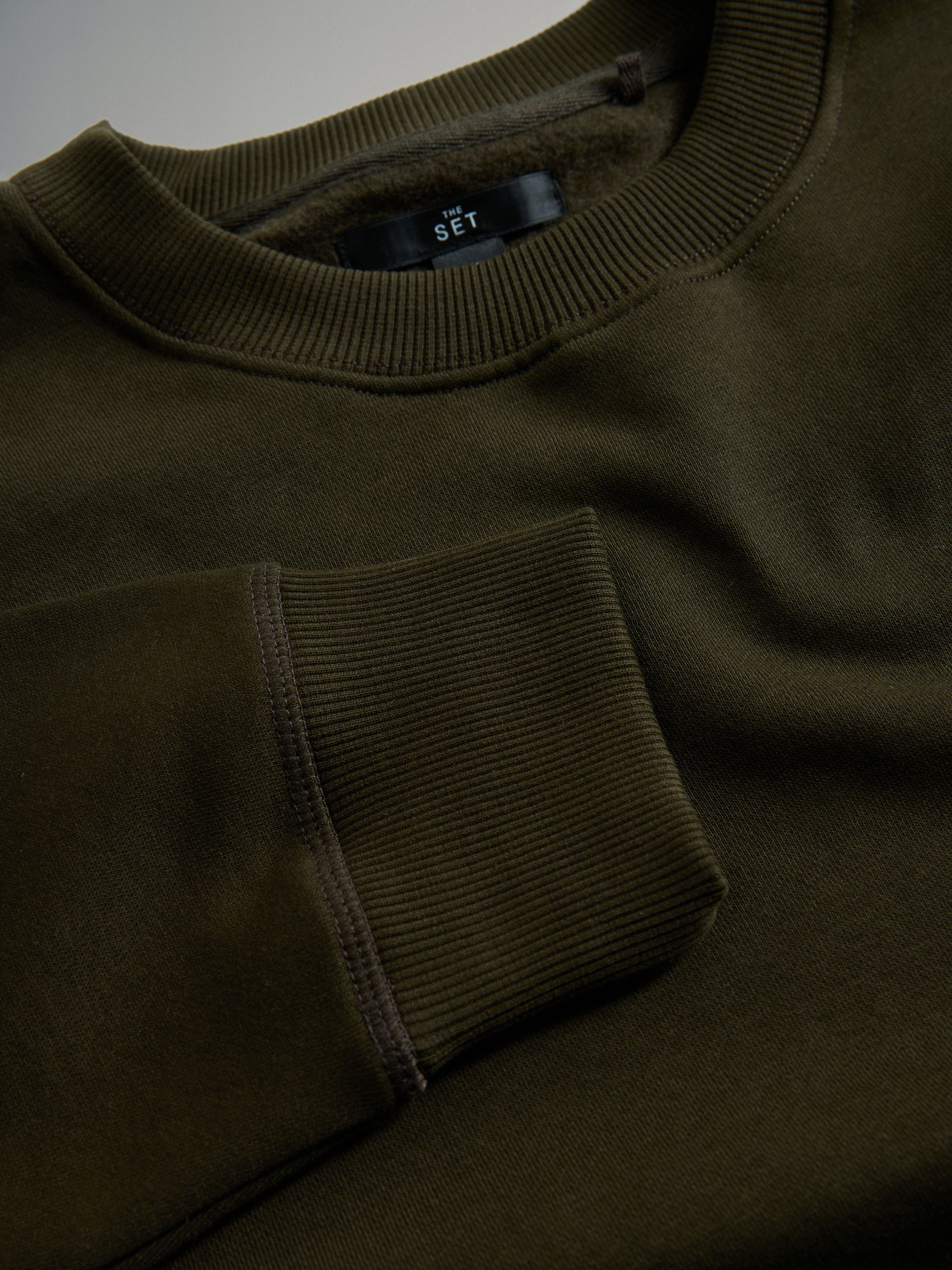 Black/Green Crew Neck Relaxed Fit Sweatshirts 3 Pack - Image 6 of 6 Black/Green Crew Neck Relaxed Fit Sweatshirts 3 Pack - Image 6 of 6