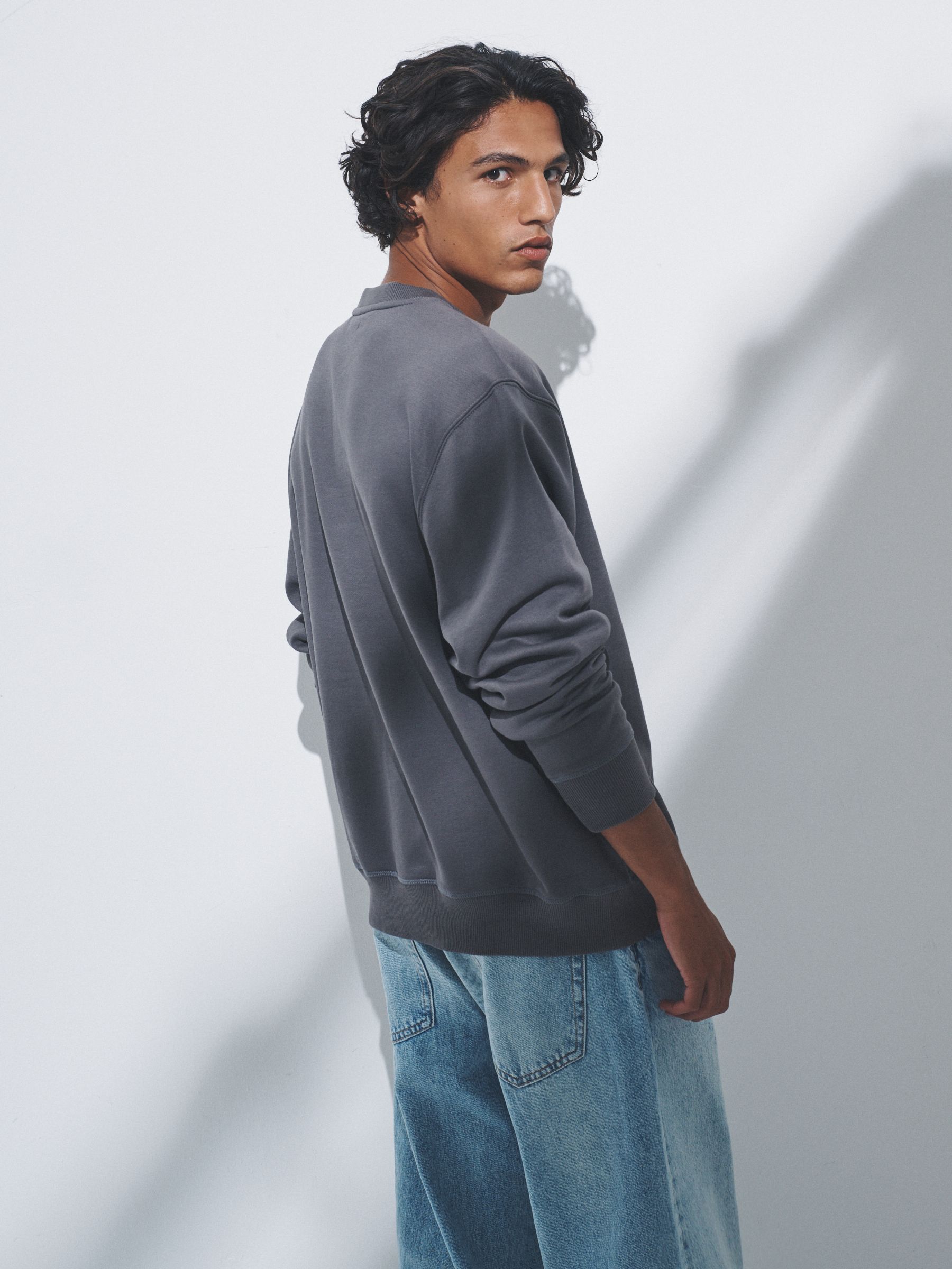 Blue/Grey - Crew Neck Sweatshirt - Image 4 of 6