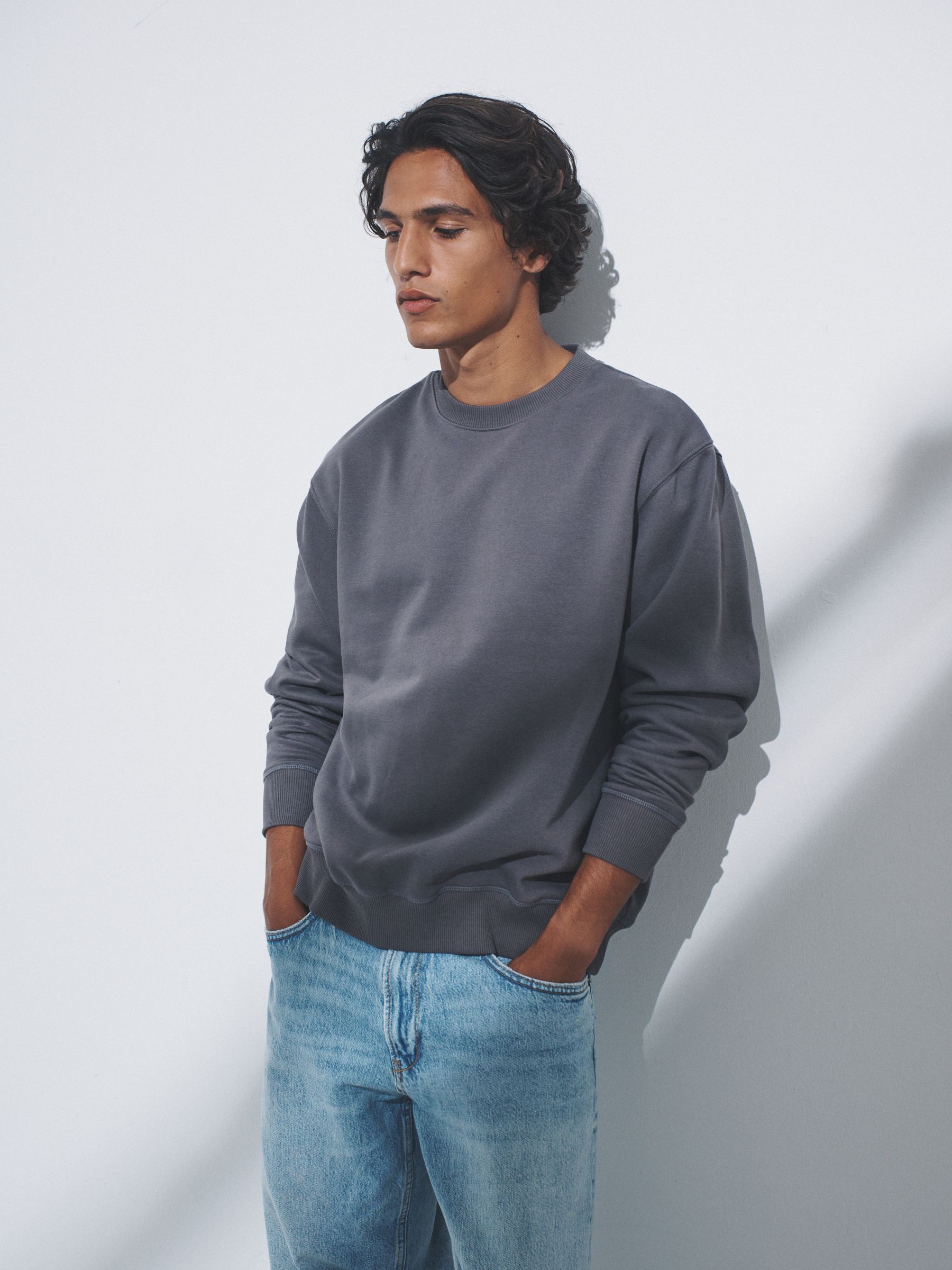 Blue/Grey - Crew Neck Sweatshirt - Image 5 of 6