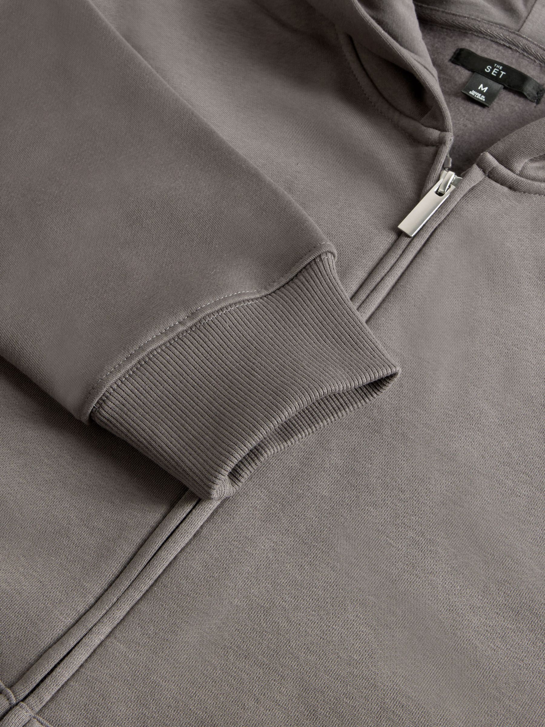 Black/Grey/Green 3 Pack Zip Through Hooded Sweat Top - Image 6 of 6