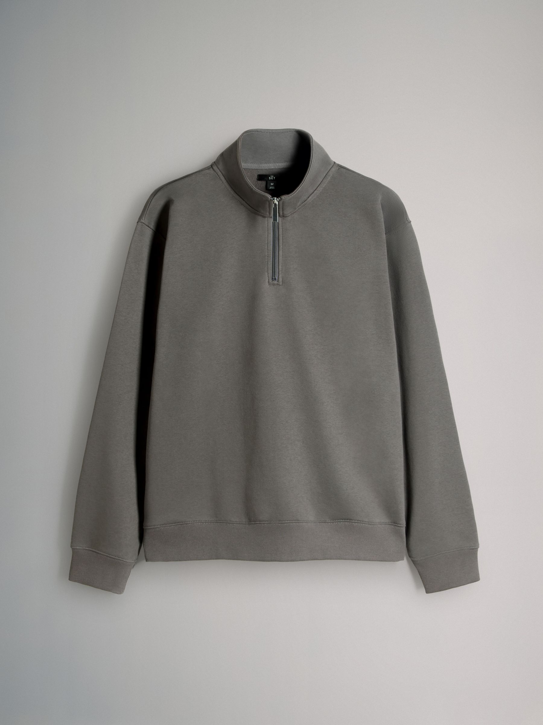 Black/Grey - 2 Pack Zip Neck Sweatshirt - Image 2 of 5