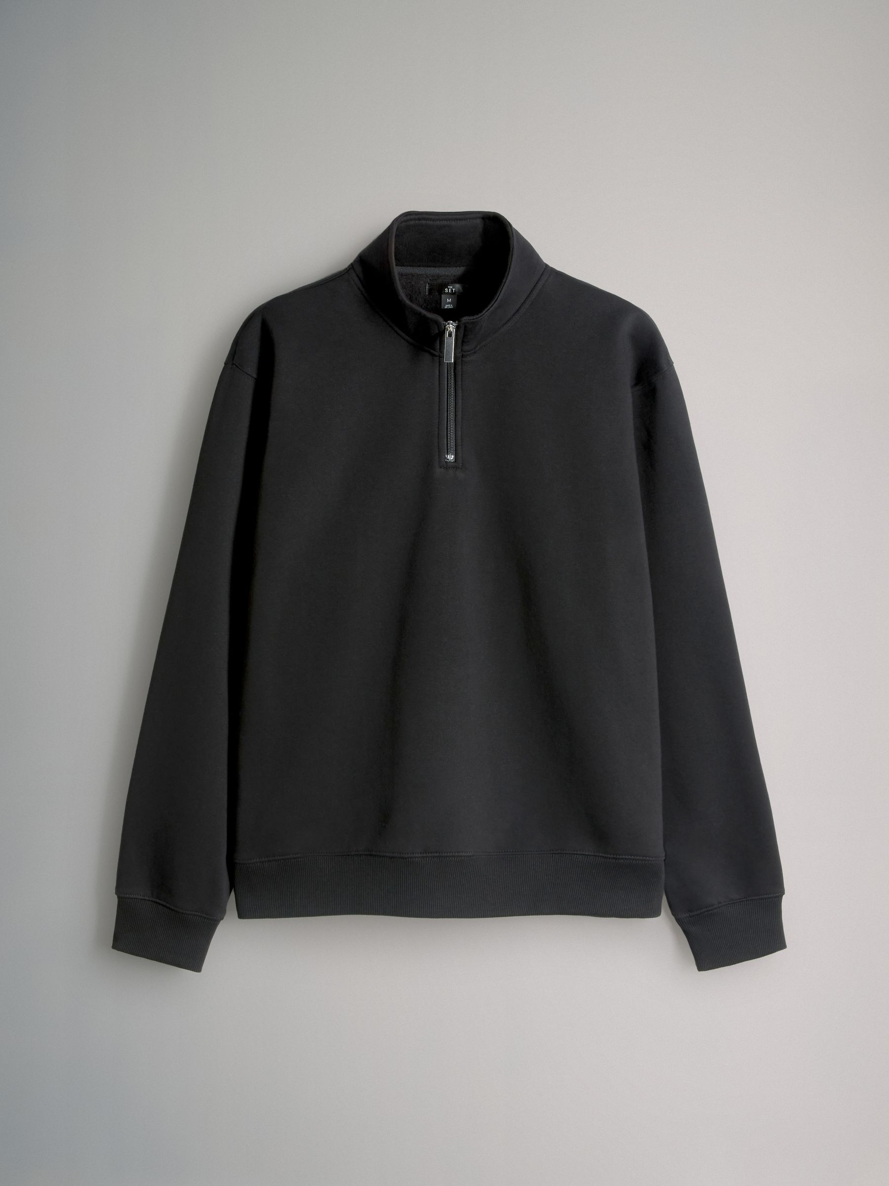 Black/Grey - 2 Pack Zip Neck Sweatshirt - Image 3 of 5