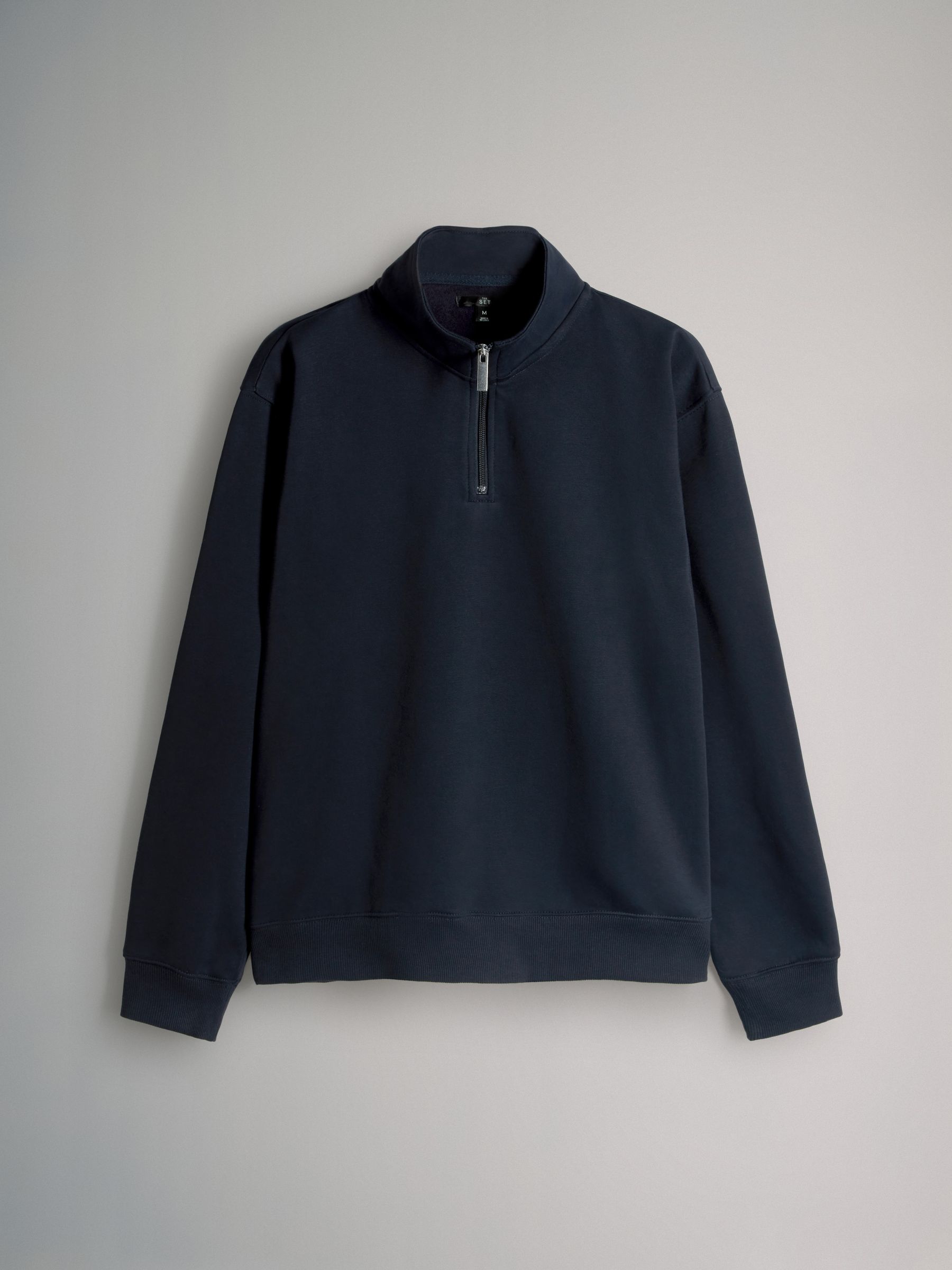 Navy Blue/Brown - 2 Pack Zip Neck Sweatshirt - Image 8 of 11