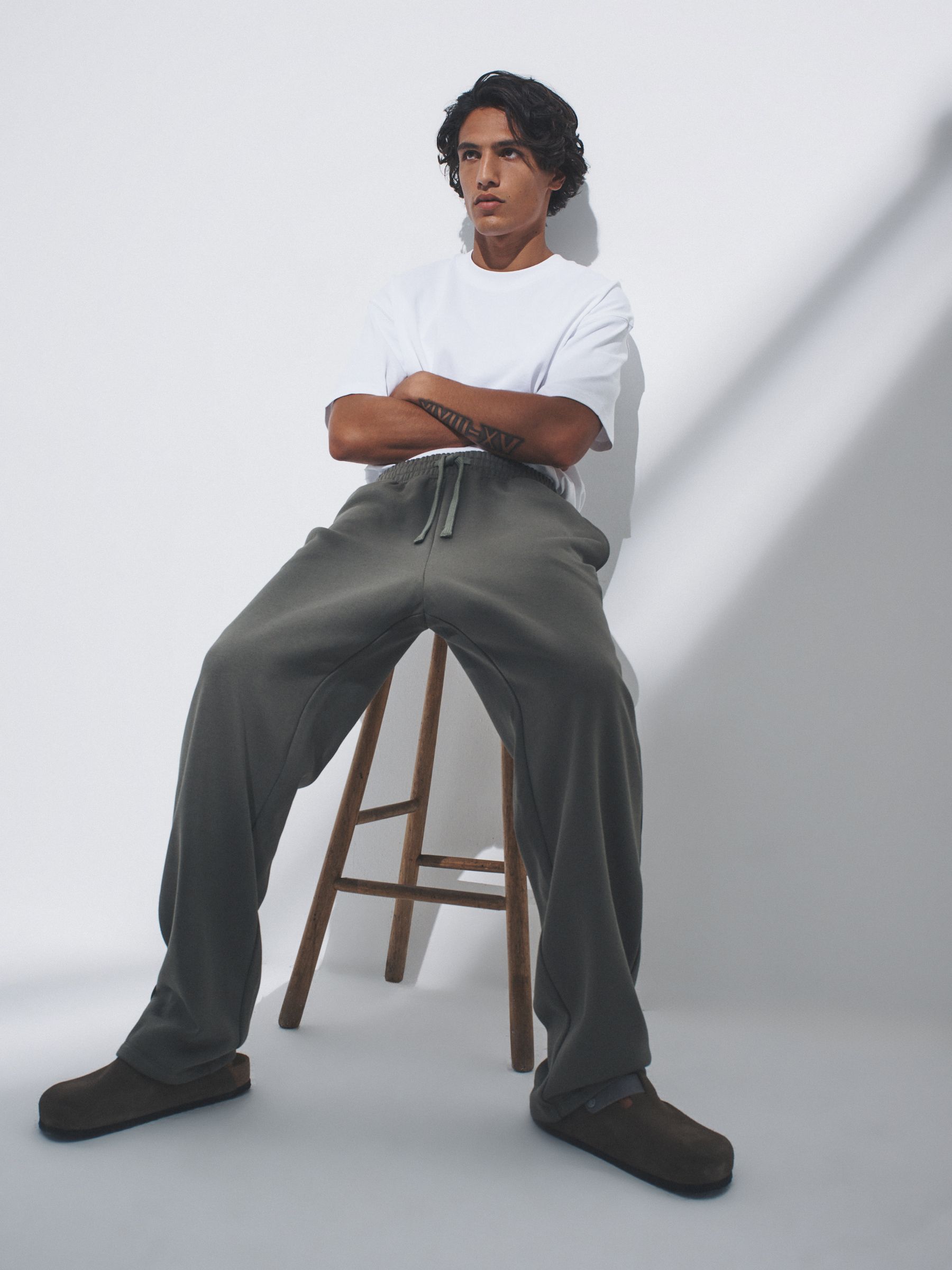 Black/Green - 4 Pack Wide Leg Jogger - Image 7 of 13