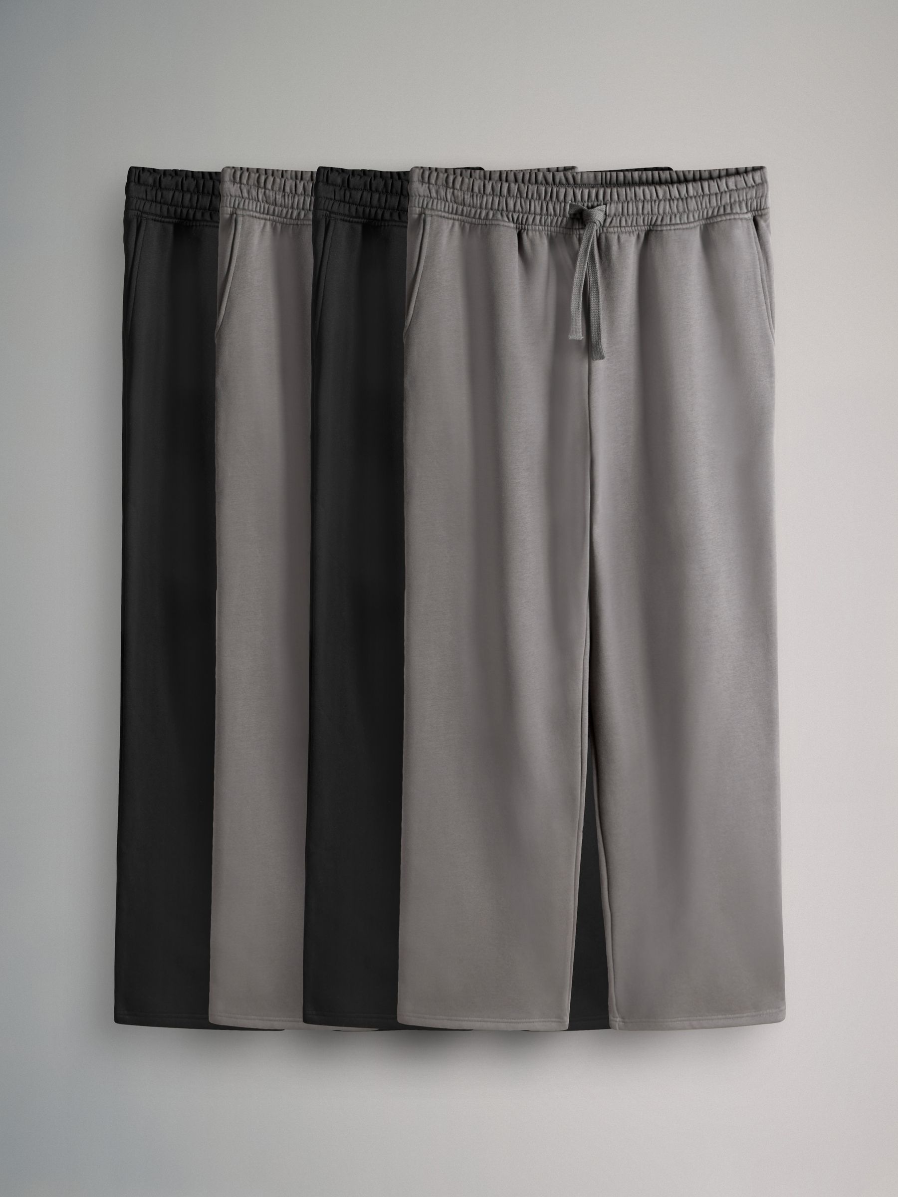 Black/Grey - 4 Pack Wide Leg Jogger - Image 1 of 10
