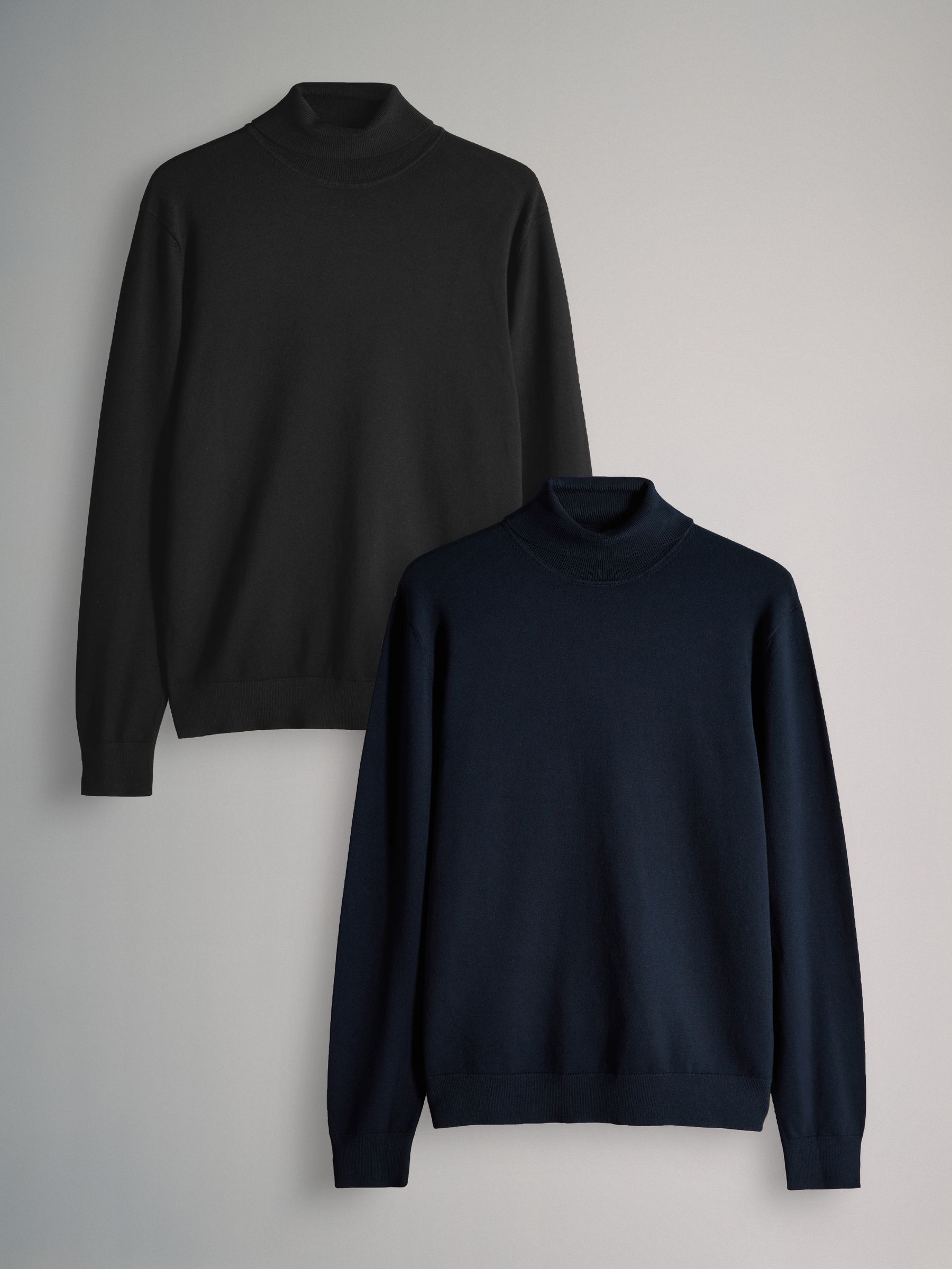 2 Pack Long Sleeve Roll Neck Jumper - Image 2 of 10