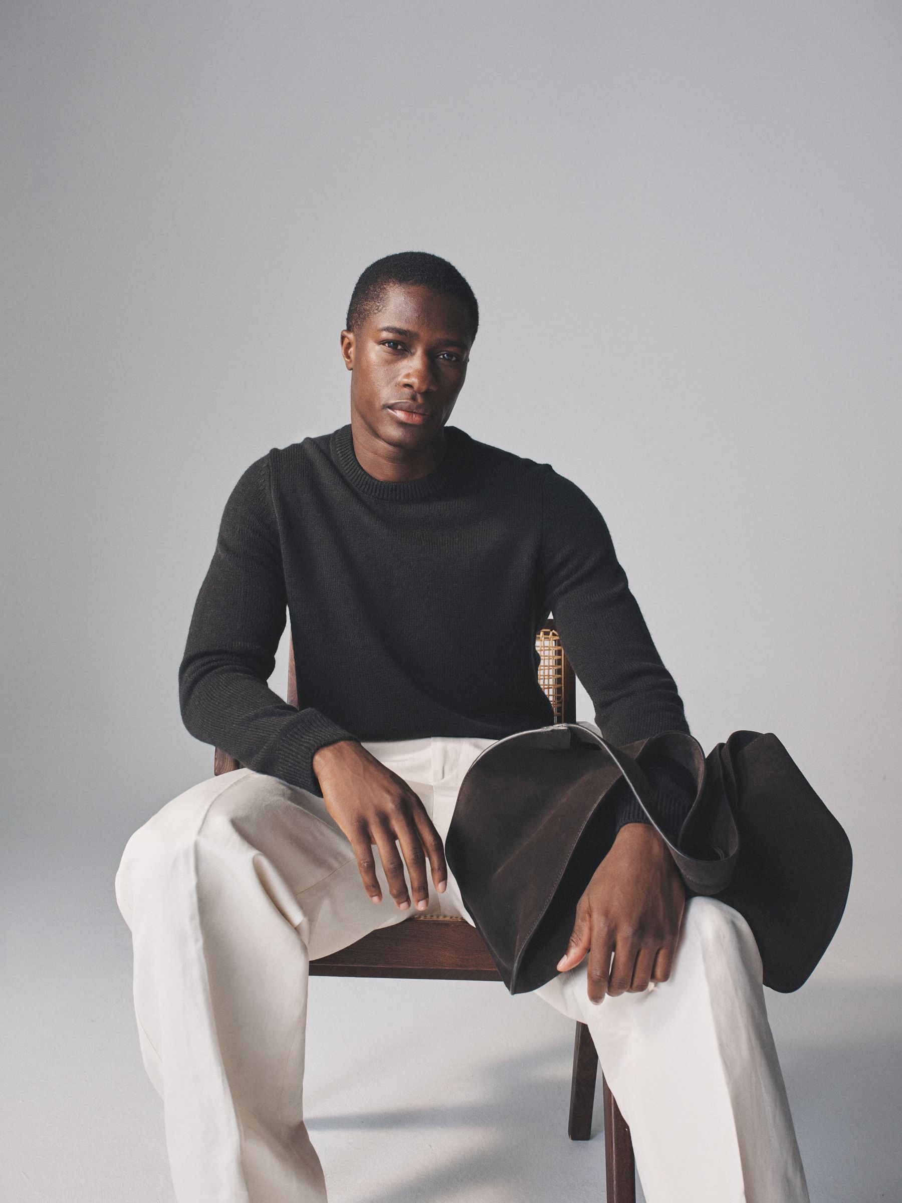 Charcoal/Grey marl - 2 Pack Crew Neck Knitted Jumpers with Wool - Image 1 of 9