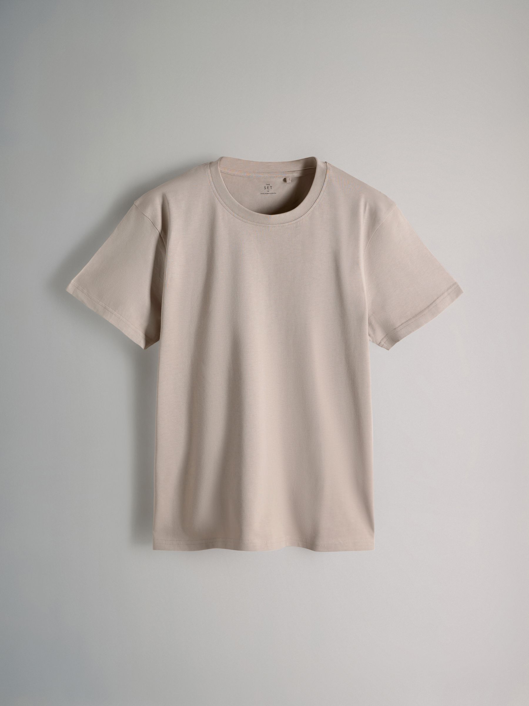 Navy Blue/Brown/White - Regular Fit - 4 Pack Short Sleeve Cotton T-Shirts - Image 7 of 10