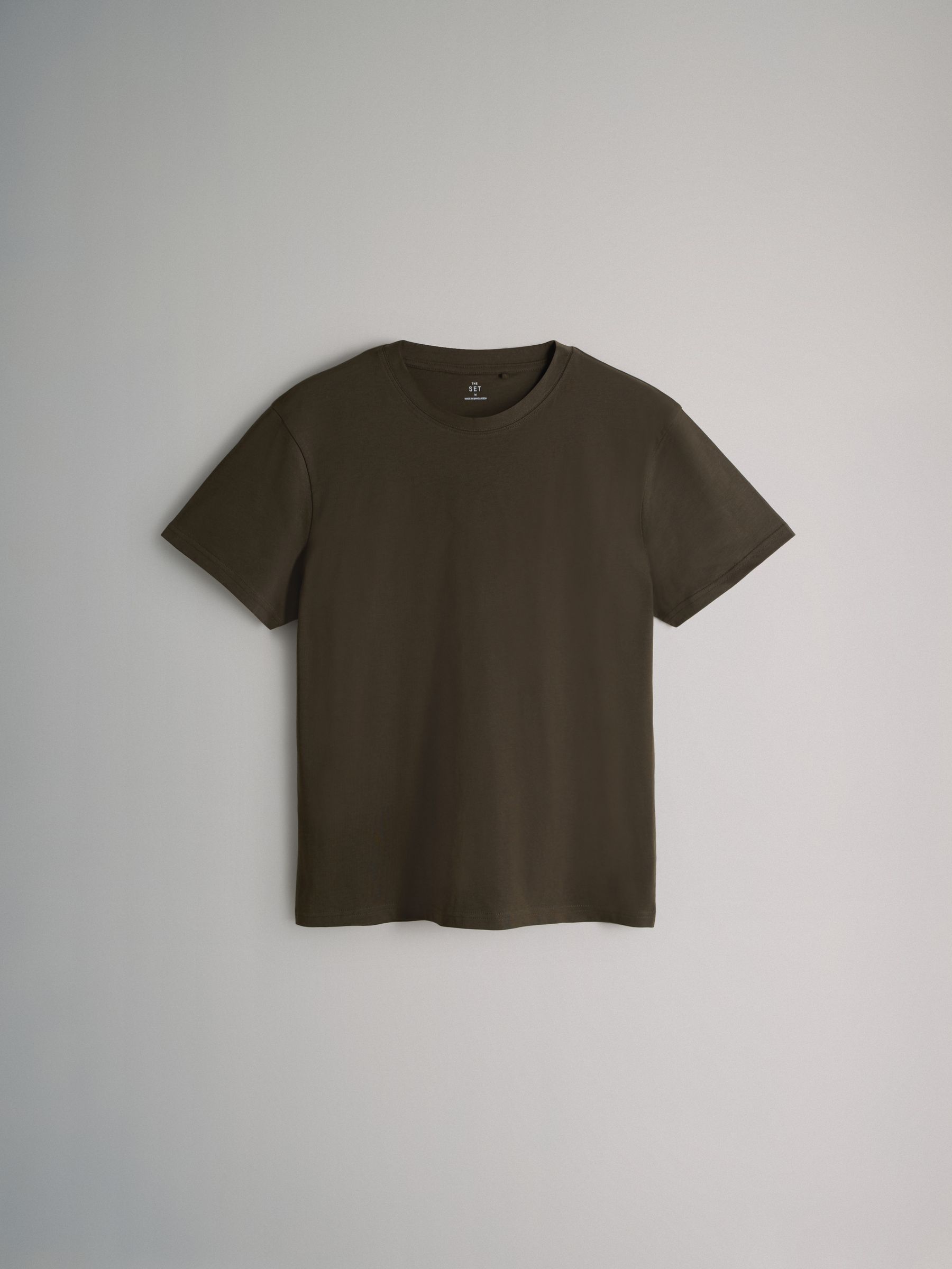 Black/Khaki/Green/Stripe - Regular Fit - 4 Pack Short Sleeve Cotton T-Shirts - Image 12 of 16