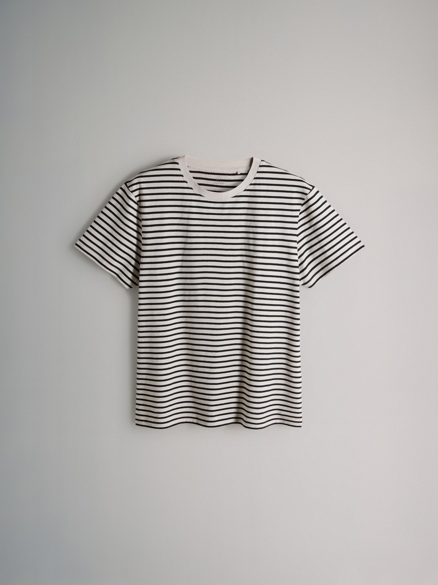 Black/Khaki/Green/Stripe - Regular Fit - 4 Pack Short Sleeve Cotton T-Shirts - Image 14 of 16