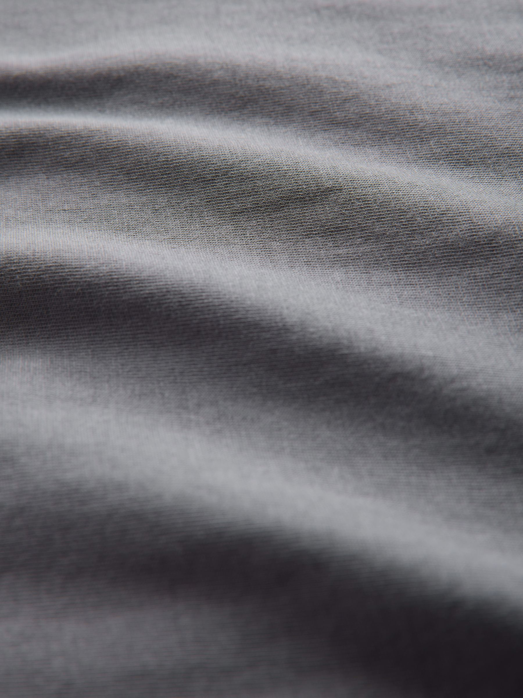 Black/Grey/White - Regular Fit - 4 Pack Short Sleeve Cotton T-Shirts - Image 7 of 7