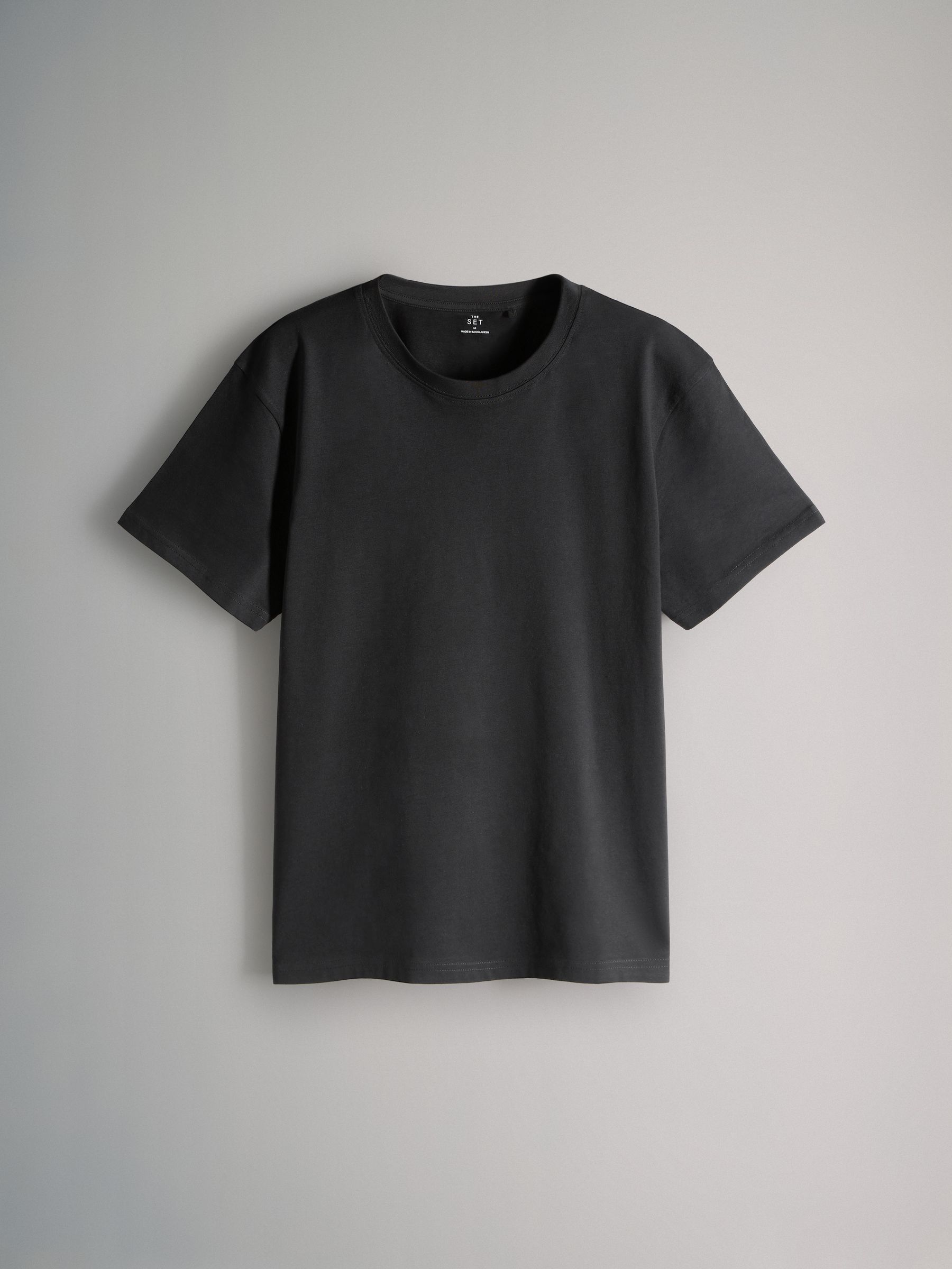 Black/Brown/Cream/White - Regular Fit - 4 Pack Short Sleeve Cotton T-Shirts - Image 3 of 7