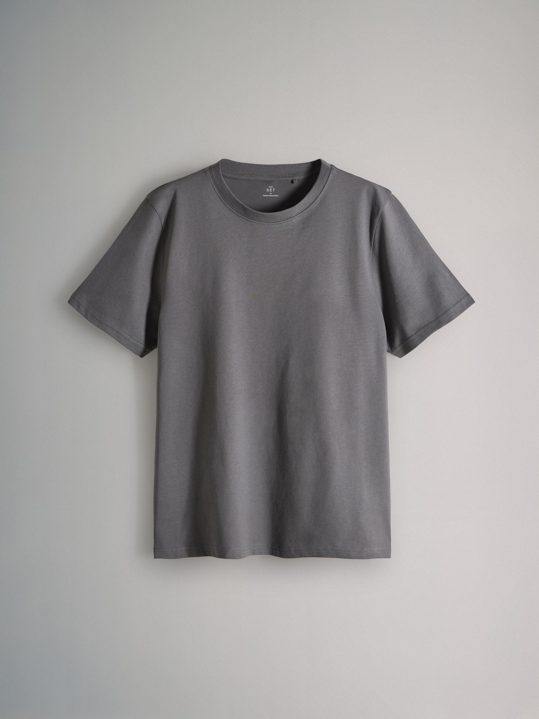 Black/Grey/Pink/Cream - Regular Fit - 4 Pack Short Sleeve Cotton T-Shirts - Image 2 of 7